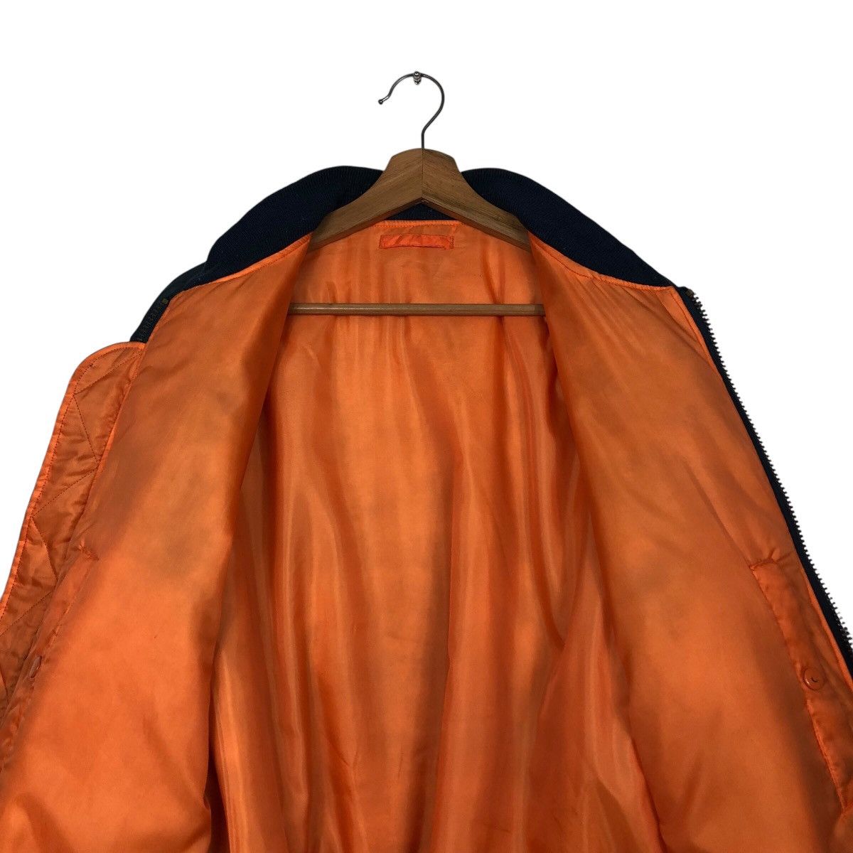 Japanese Brand 📌Vintage Reversible Bomber Jacket Ma-1 Phantom Military Size US L / EU 52-54 / 3 - 17 Thumbnail