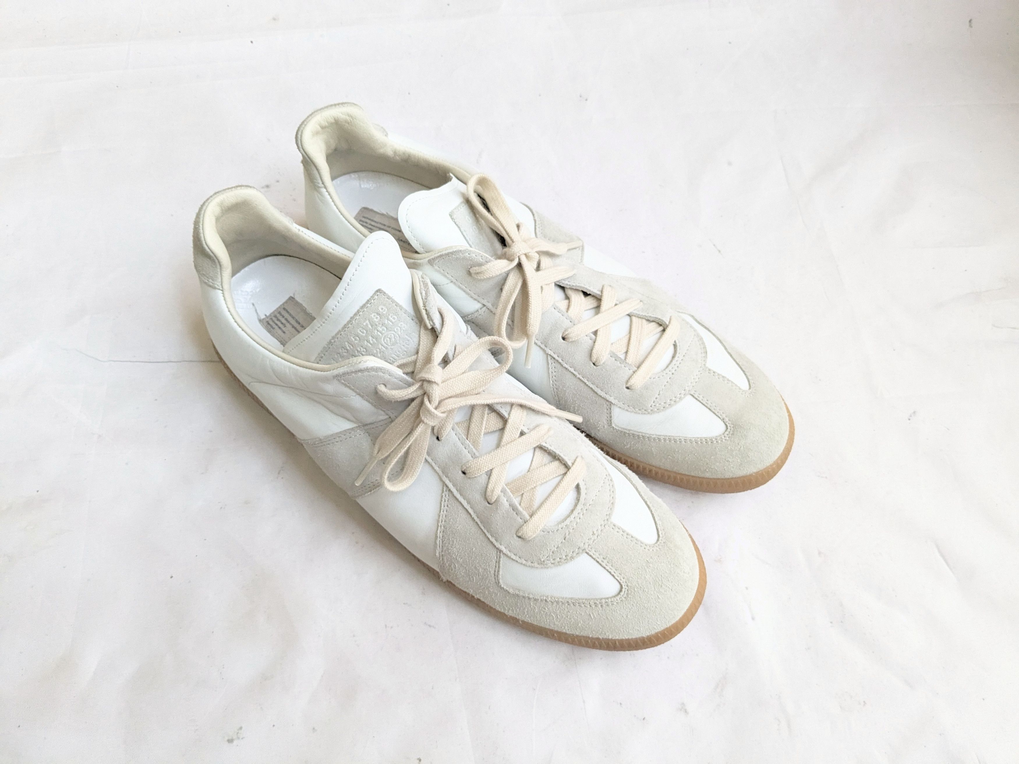 Maison Margiela Maison Mairgiela Replica GAT White Gray 14 47 Low Tops Size US 14 / EU 47 - 1 Thumbnail