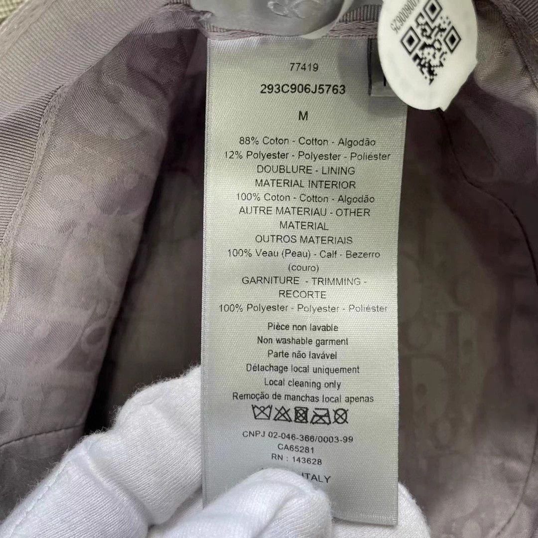 Dior Dior All Over Logo Print Men's Gray Bucket Hat Size ONE SIZE - 4 Thumbnail