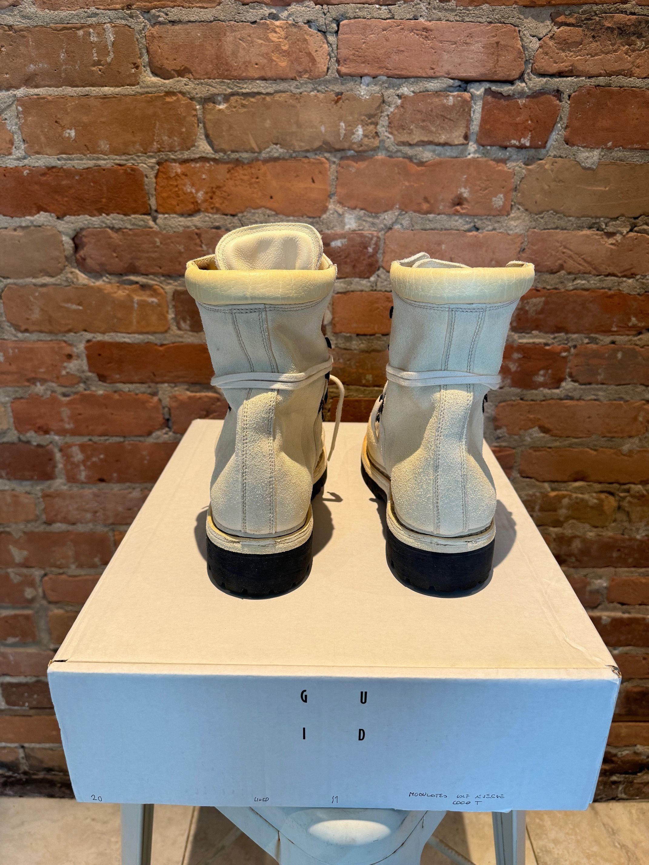 Guidi Guidi 20 "Mountain" Boots in Off-White Suede Size US 8 / EU 41 - 4 Thumbnail