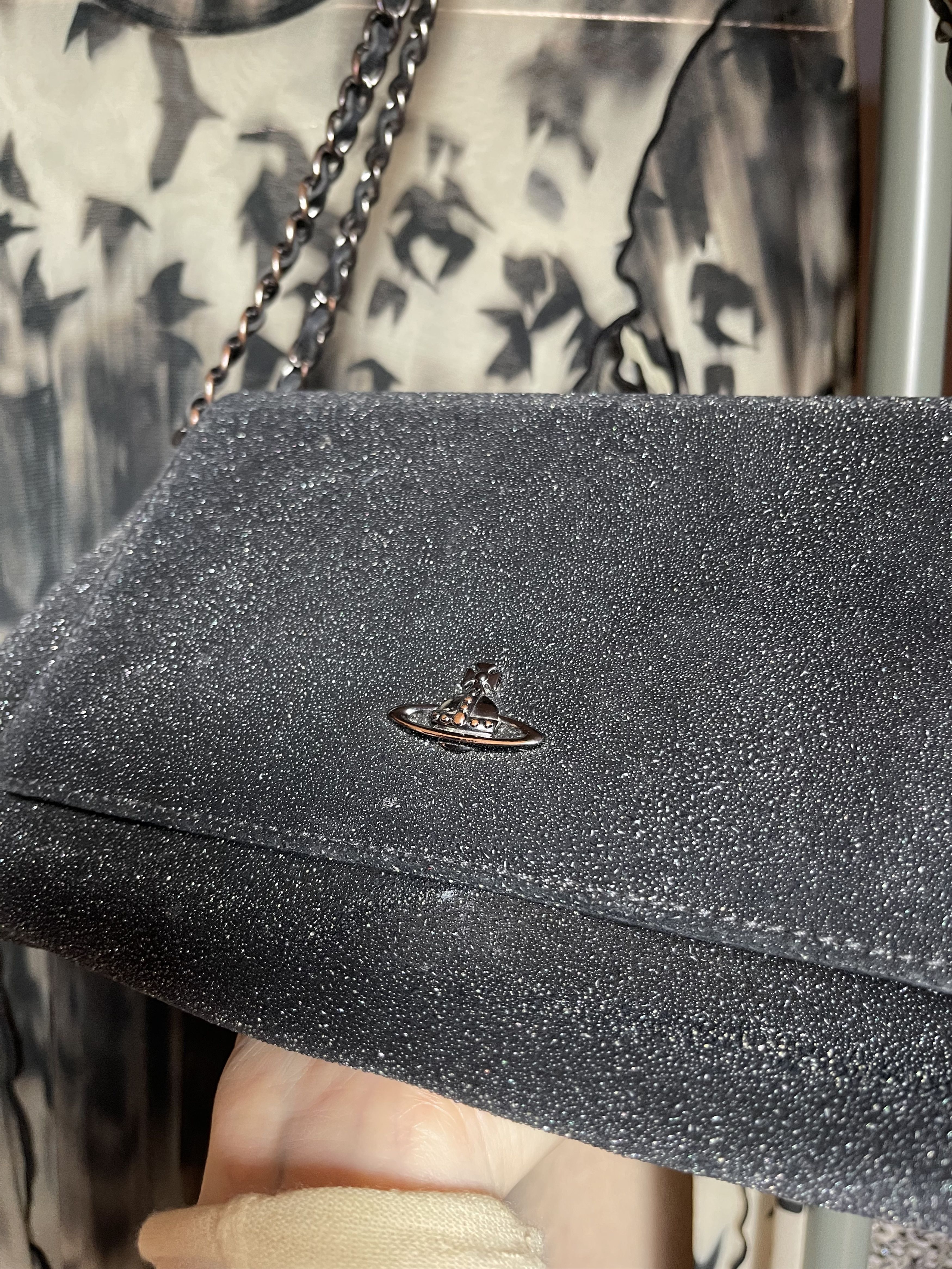 Vivienne Westwood Glitter Texture Chain Shoulder Bag Size ONE SIZE - 7 Thumbnail