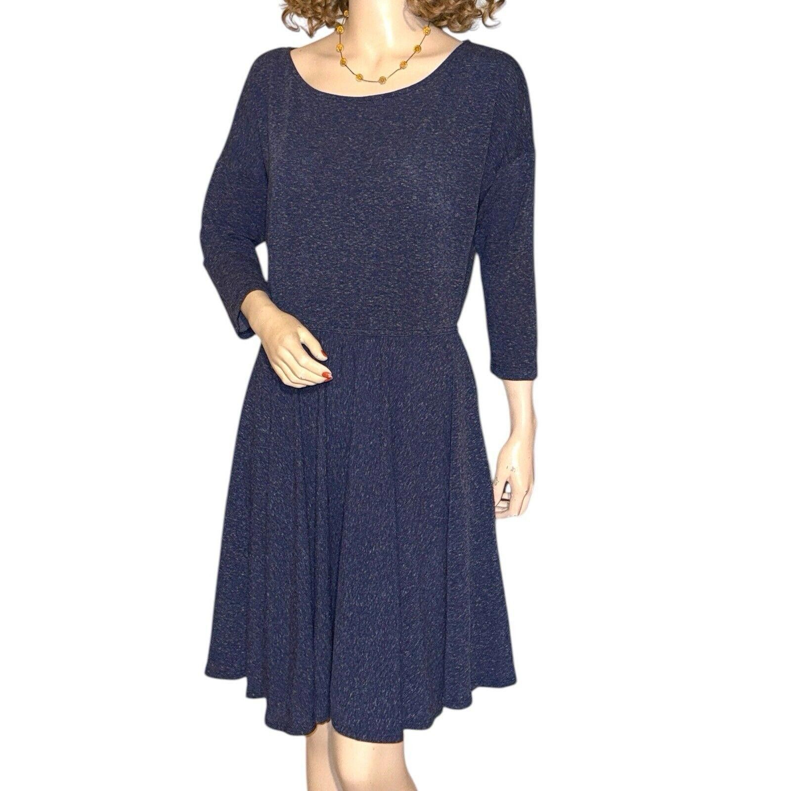 Designer Puella Anthropology Gray/ Blue Heathered L/S Dress Sz XL Size XL / US 12-14 / IT 48-50 - 1 Thumbnail