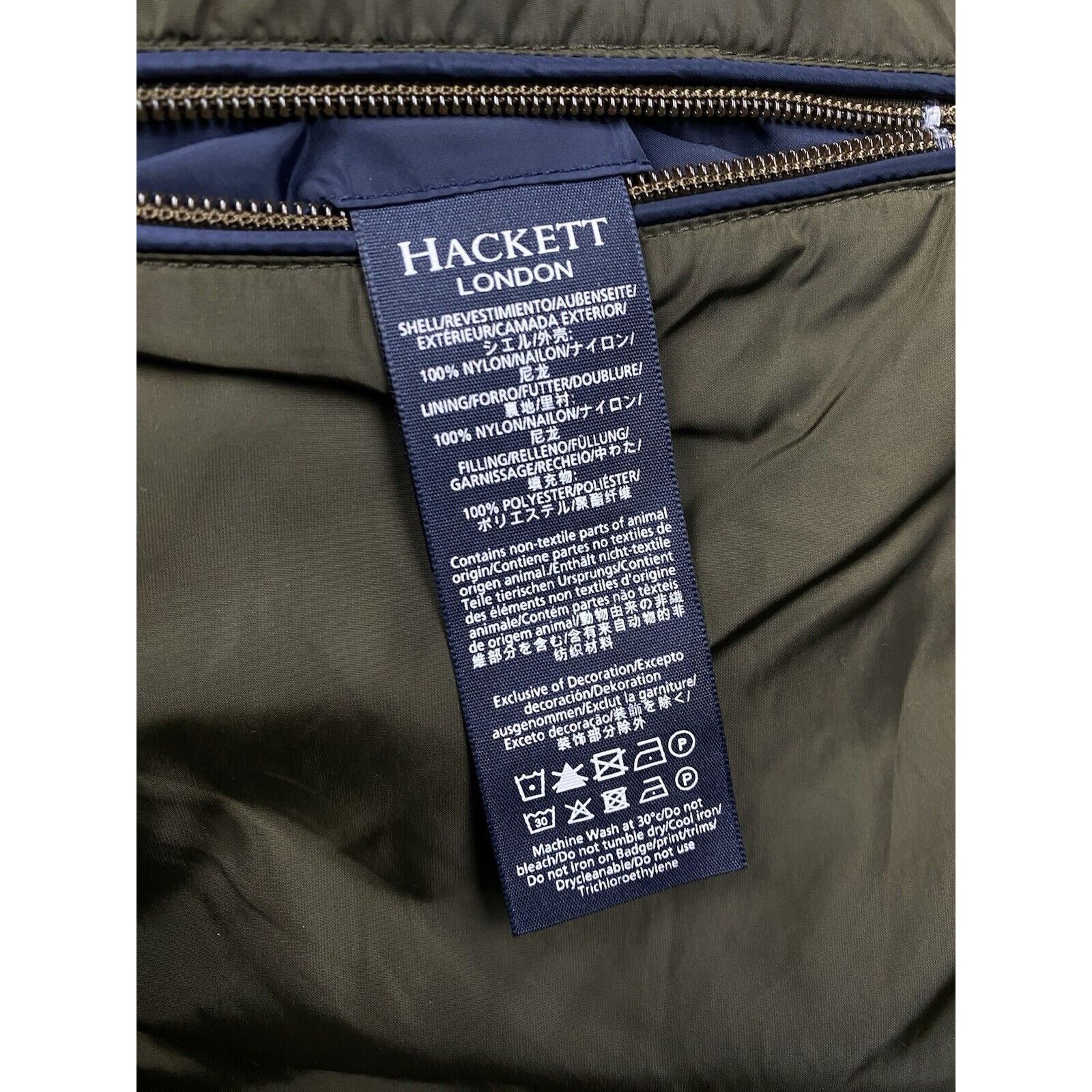 Hackett Hackett Men's Blue Quilted Insulated Jacket Size 2XL Size US XXL / EU 58 / 5 - 11 Thumbnail