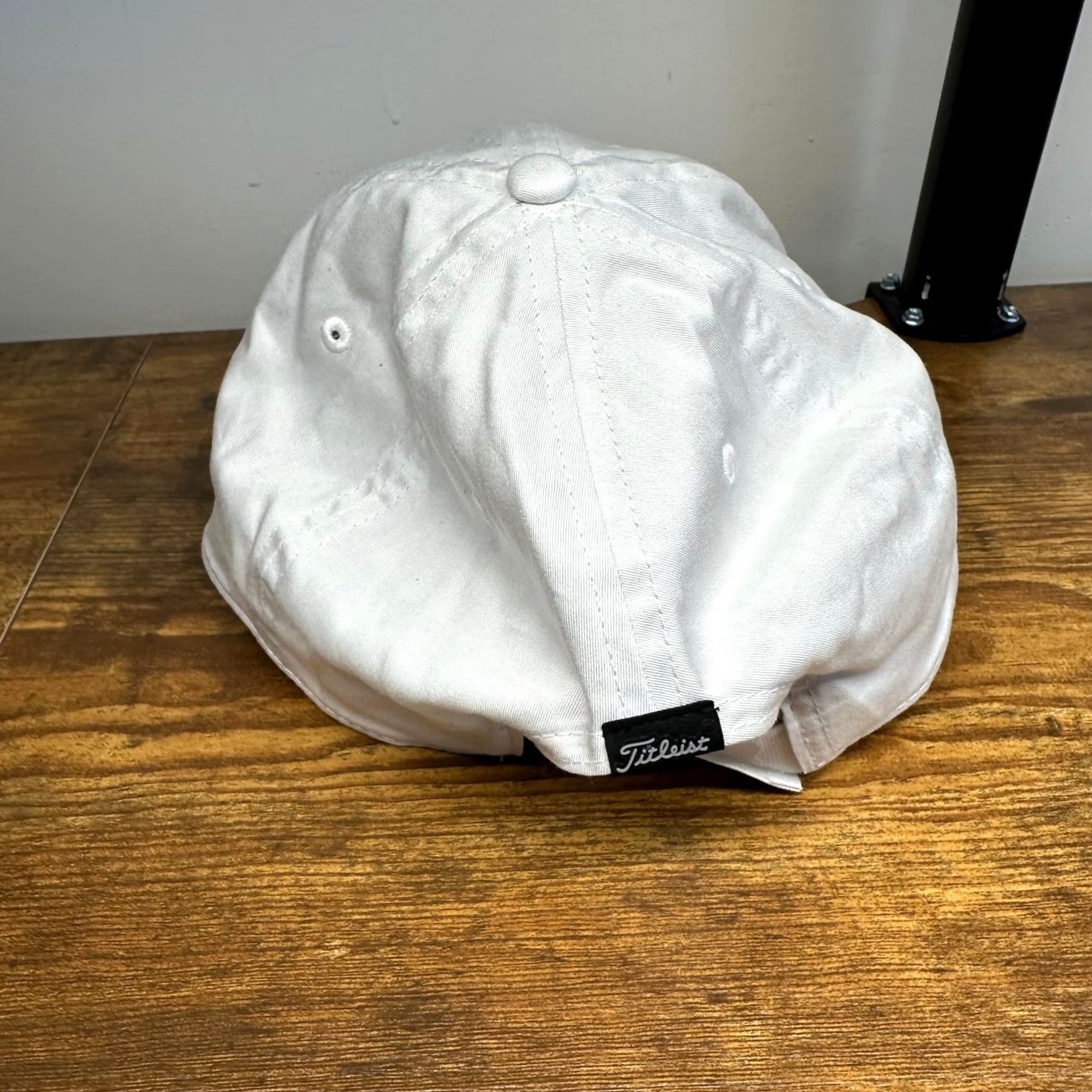 Titleist Titleist Golf Hat White Adjustable Strapback Baseball Cap Black Circle Logo Cap Mens WB Twill Cotton Baseball Cap Size ONE SIZE - 3 Thumbnail