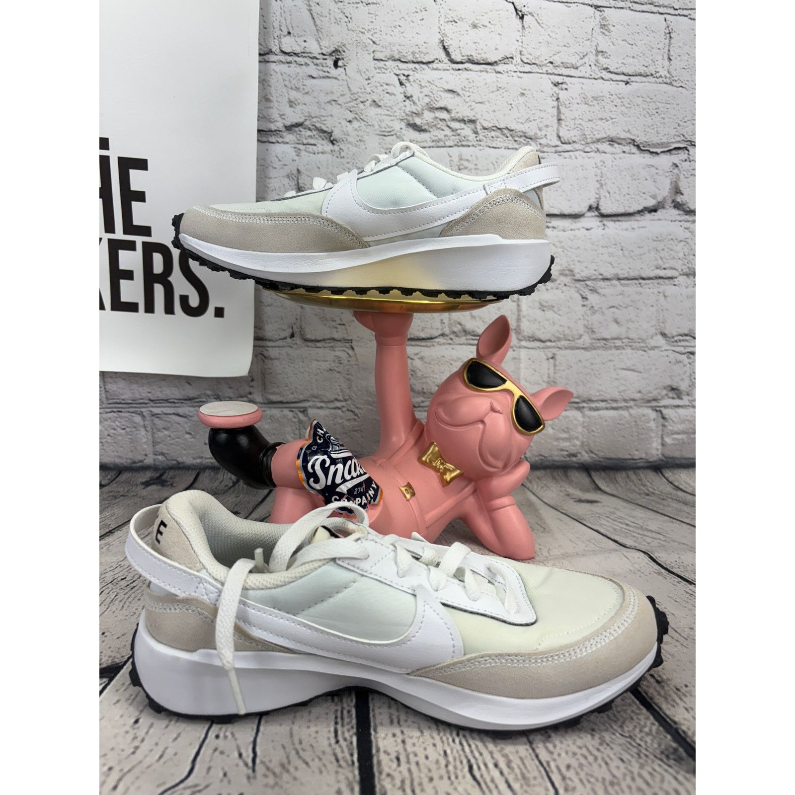 Nike Nike Waffle One Debut Running Shoes Womens 6 White Grey NEW Size US 6 / IT 36 - 6 Thumbnail