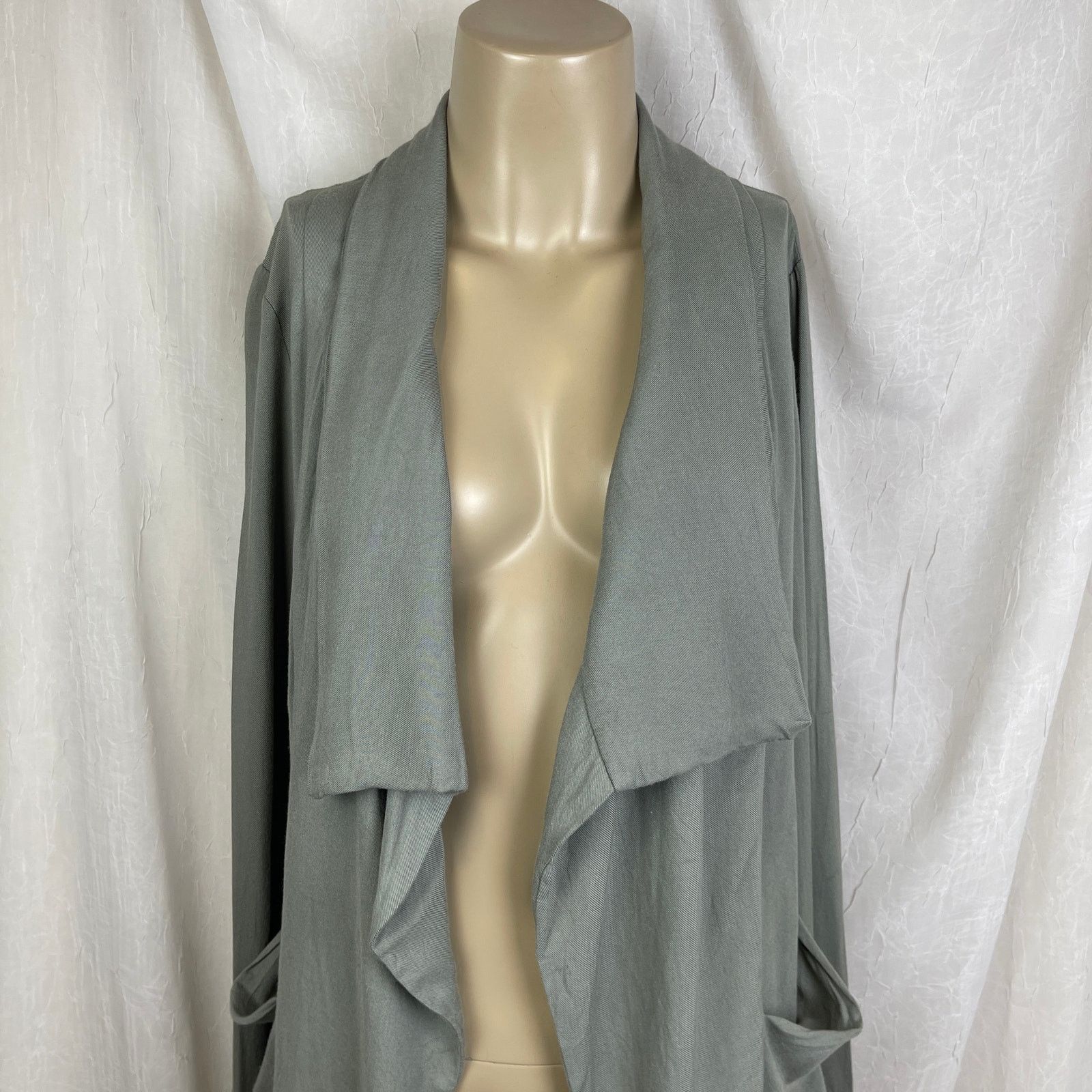 Forever 21 Forever 21 Gray Slouchy Waterfall Duster Jacket Cozy Small Size S / US 4 / IT 40 - 2 Thumbnail