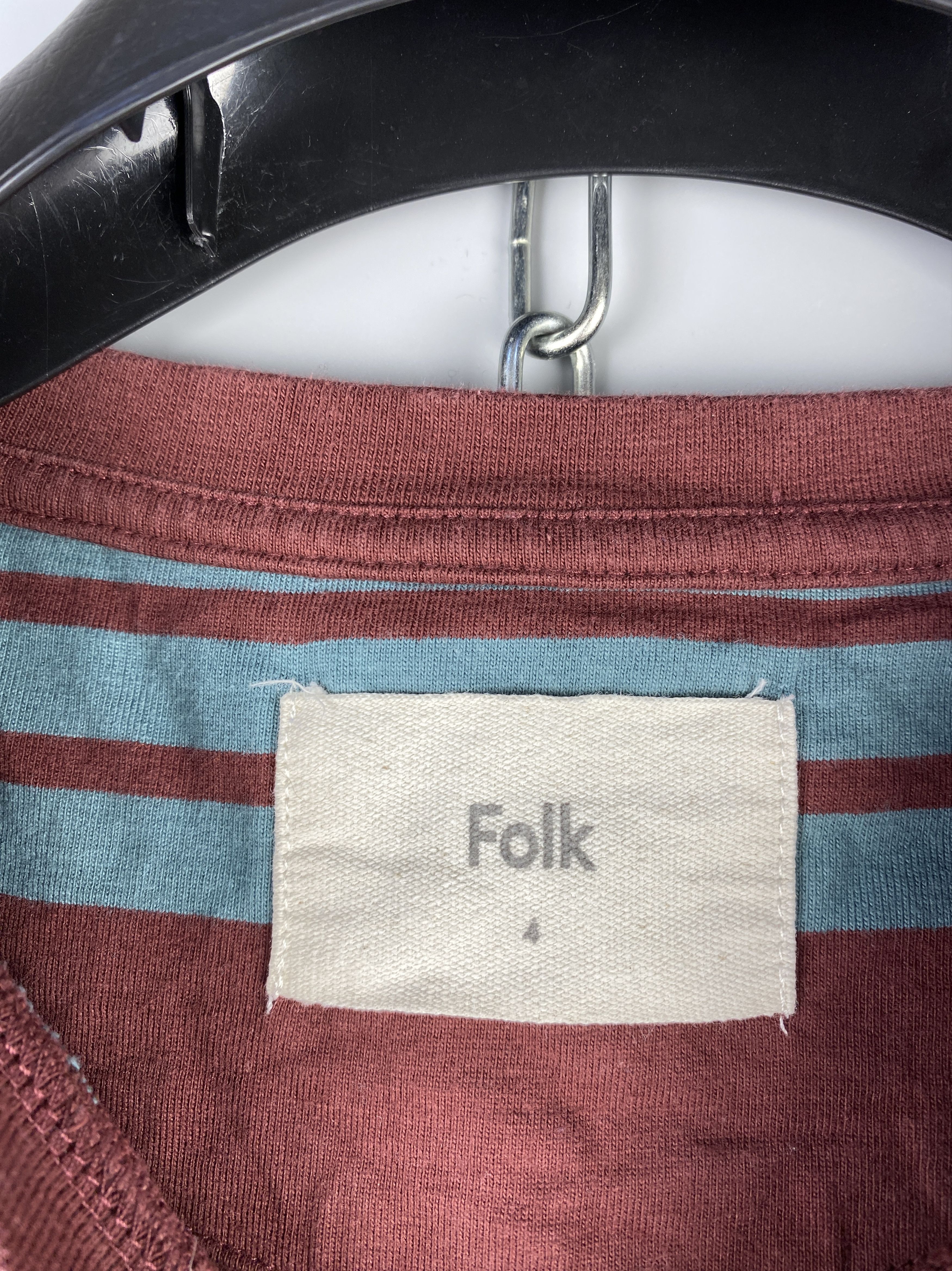 Folk Folk Cotton Striped T Shirt Tee Size US M / EU 48-50 / 2 - 10 Thumbnail