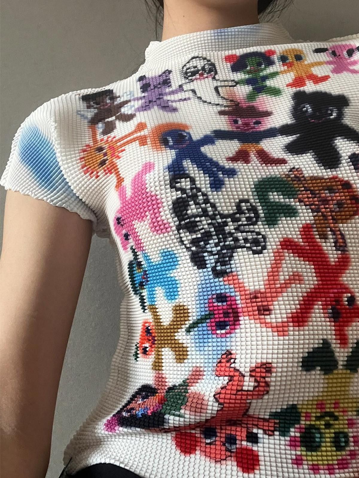 The Unbranded Brand Y2k Aesthetic Fashion Cropped Tops Women Short Sleeve Size ONE SIZE - 2 Thumbnail