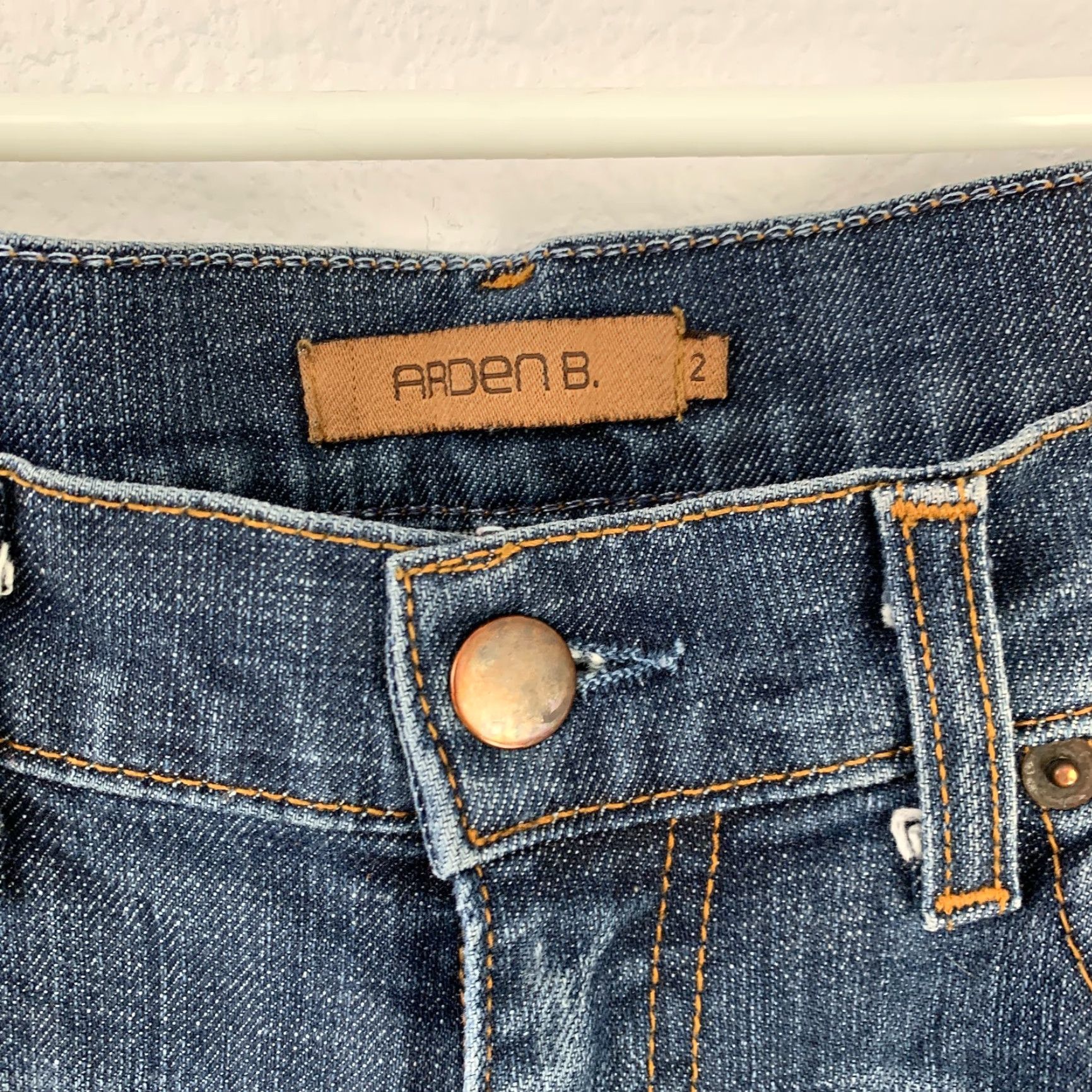 Vintage VINTAGE Arden B Dark Wash Capri Crop Wide Leg Jeans Size 2 Size 26" / US 2 / IT 38 - 4 Thumbnail