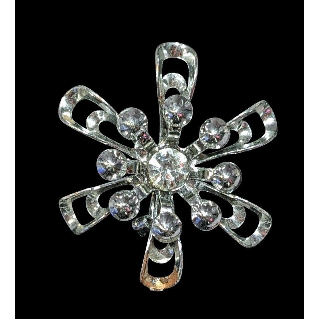 Other Vintage 60 Atomic Sunburst Snowflake Brooch Size ONE SIZE - 1 Thumbnail