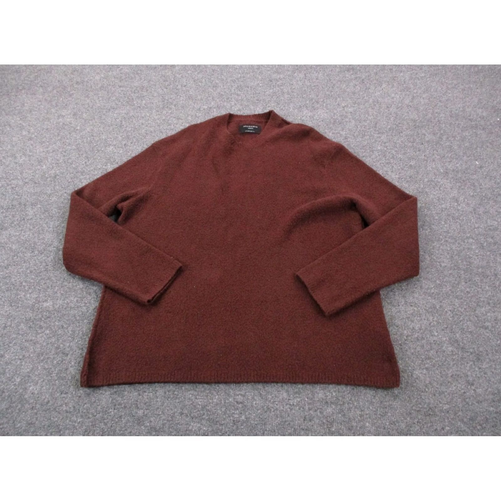 Allsaints AllSaints Sweater Men M Brown Pullover Classic Preppy Modern Knit Thermal Casual Size US M / EU 48-50 / 2 - 2 Thumbnail