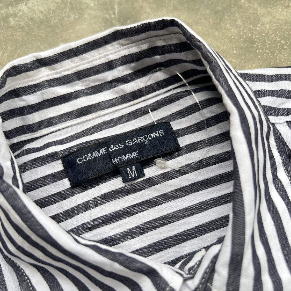 Comme des Garcons AD 2008 Comme Des Cargons Homme Stripe Long Sleeve Shirt Size US M / EU 48-50 / 2 - 3 Thumbnail