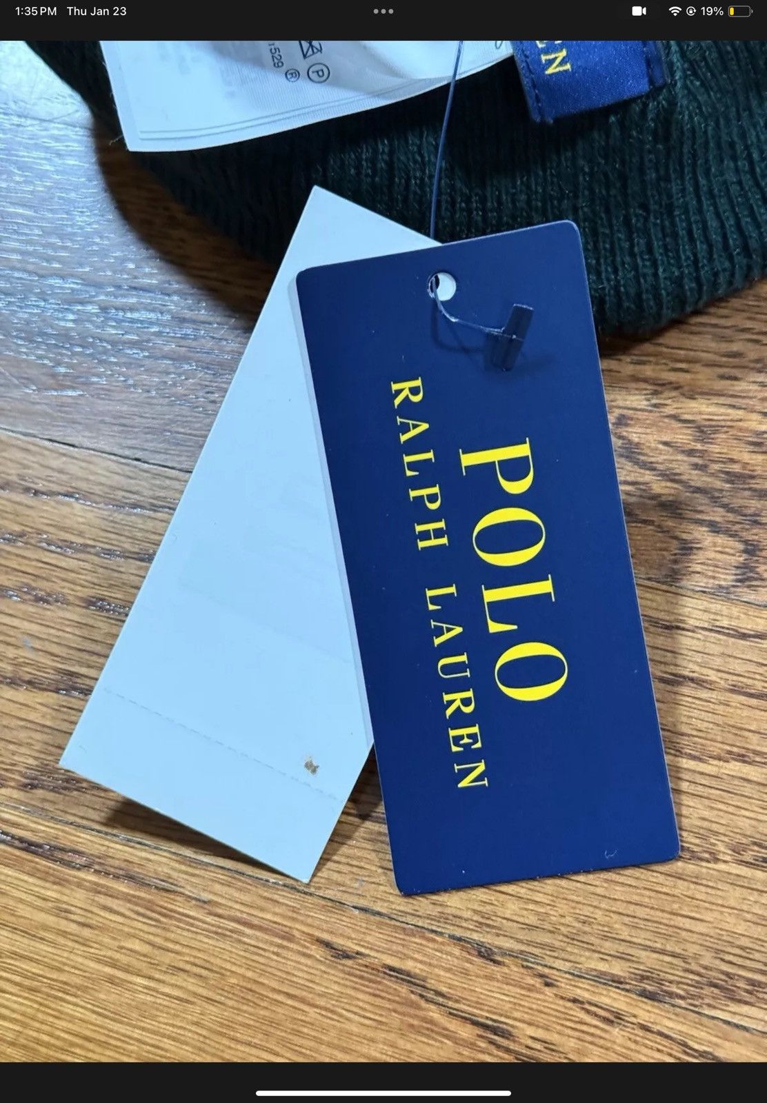 Polo Ralph Lauren Polo Sport Rib-Knit Beanie Green Polo Ralph Lauren OS NWT Size ONE SIZE - 5 Thumbnail