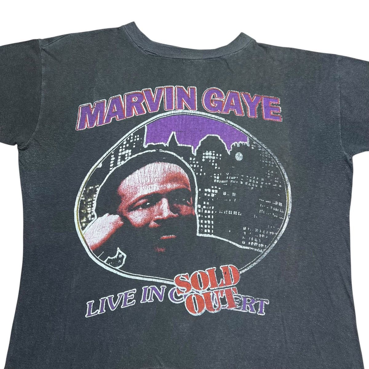 Rap Tees Vtg 1983 Marvin Gaye Sexual Feelings Sold Out Show T-Shirt Size US L / EU 52-54 / 3 - 4 Thumbnail