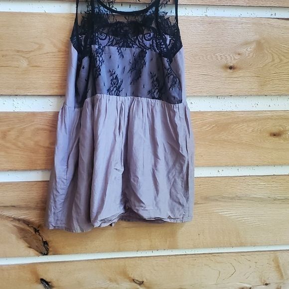 Miss Me Miss Me Sequined Lace Peplum Silk Blend Sz. L Baby Doll Tank Size L / US 10 / IT 46 - 3 Thumbnail