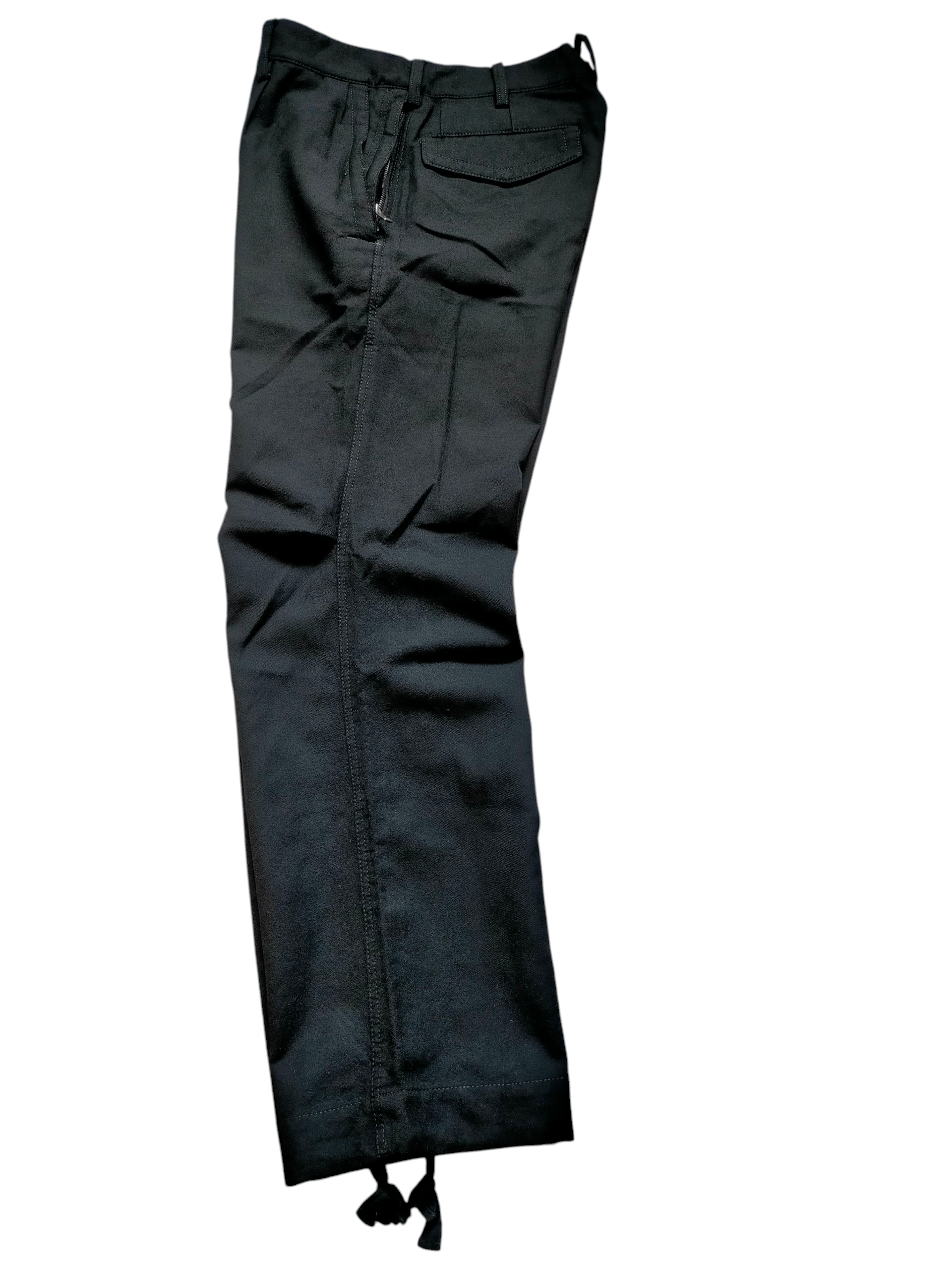 Yohji Yamamoto Y'S Yohji Yamamoto Rayon Wool Trouser Black Pants Size US 32 / EU 48 - 16 Thumbnail