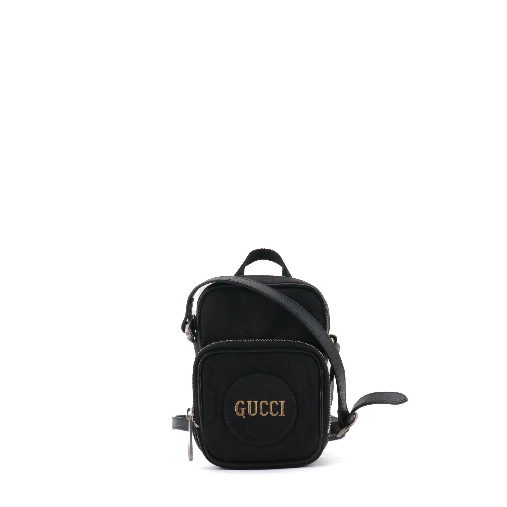Gucci GUCCI - Off The Grid Mini Gucci shoulder bag in black monogram canvas leather Size ONE SIZE - 1 Thumbnail