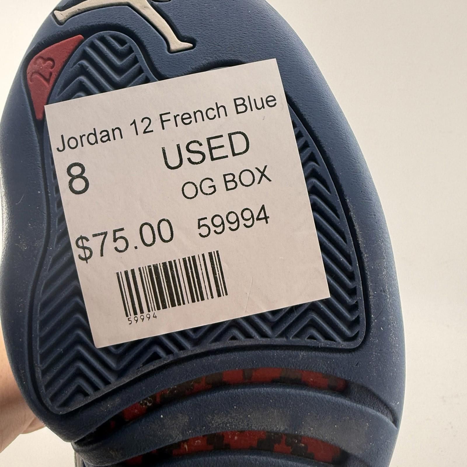 Jordan Brand Jordan 12 French Blue US 8 Used Size US 8 / EU 41 - 11 Thumbnail