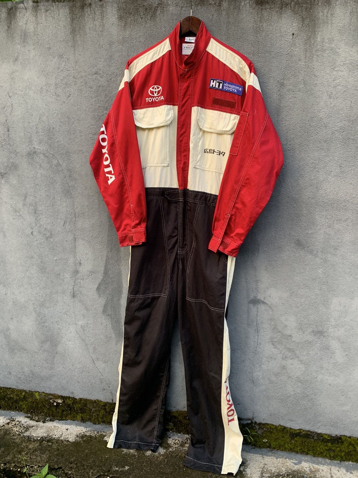 image of Sports Specialties x Vintage Toyota Tecno Jumpsuit in Red, Men's (Size 33)