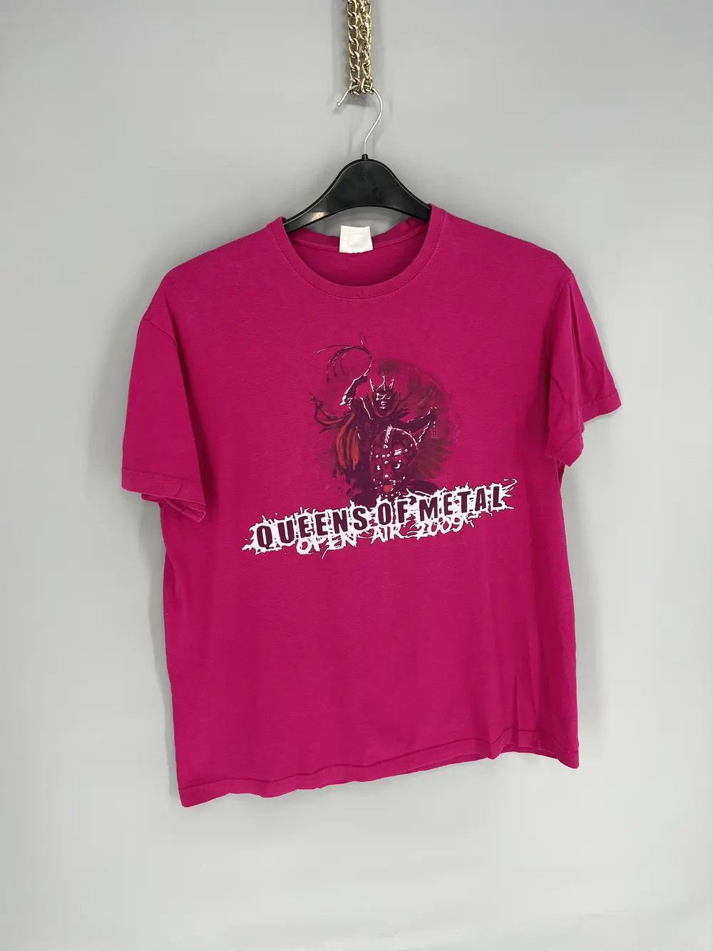 Band Tees × Vintage Vintage Y2K Queens Of Matal Open Air 2009 Band Rock Tee Size US L / EU 52-54 / 3 - 2 Thumbnail