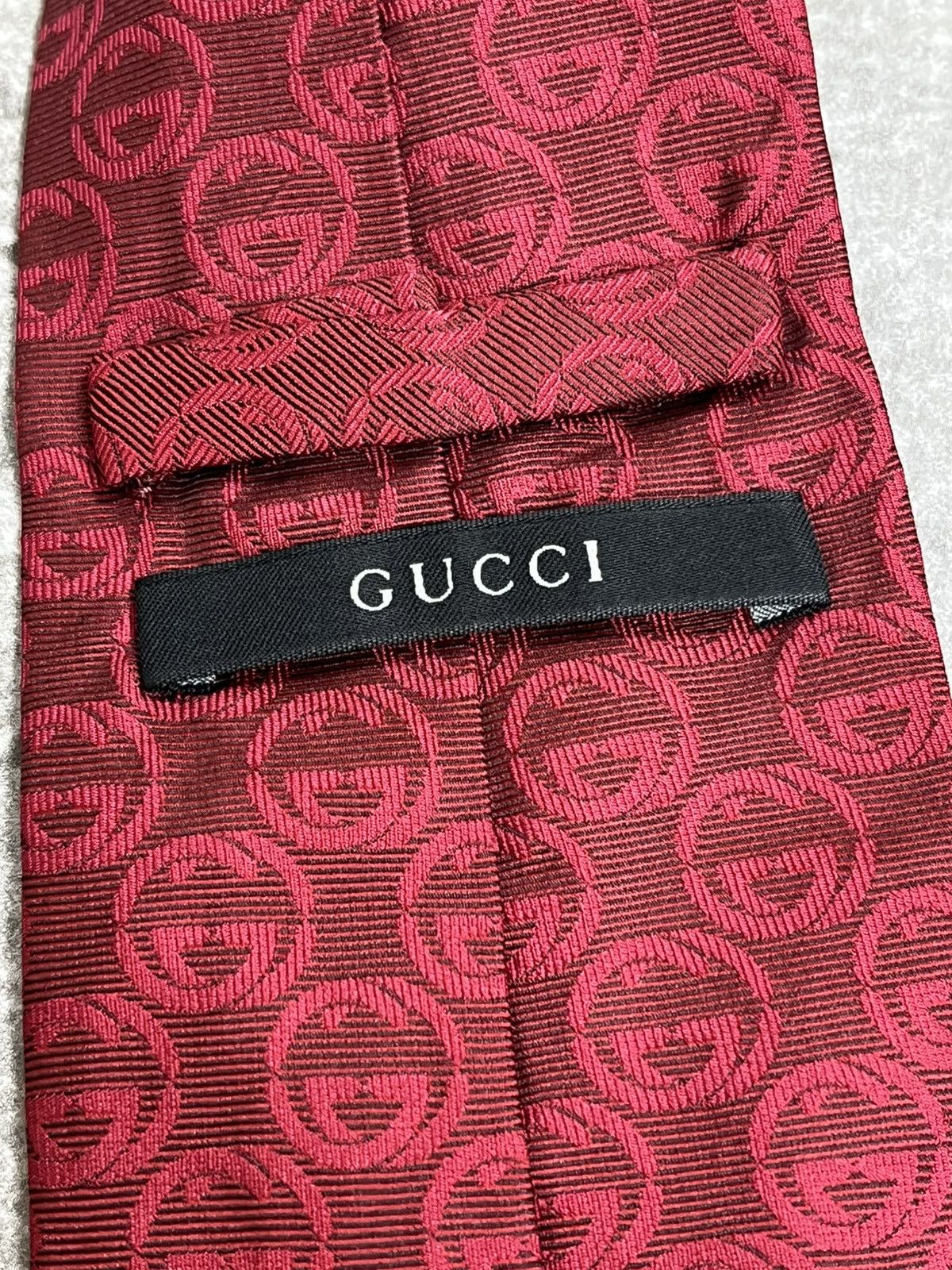 Gucci Gucci Monogram Silk Tie Size ONE SIZE - 6 Thumbnail