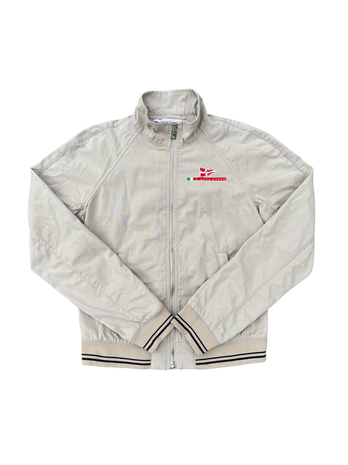 Image of Prada Luna Rossa 2006 Sand Yacht Sport Jacket Y2K Vintage in Beige, Women's (Size XS)