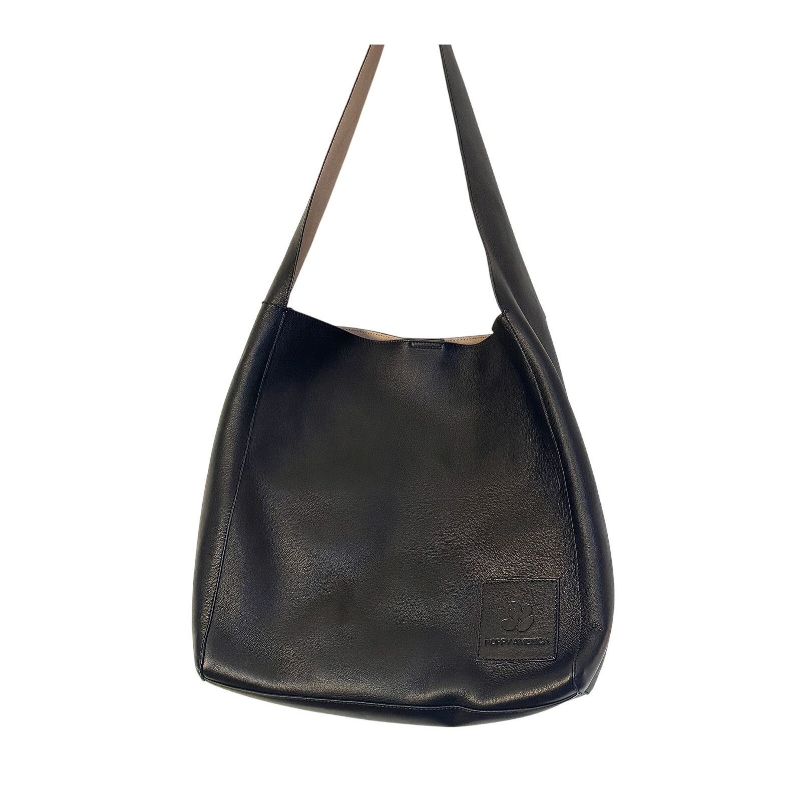Other Poppy America NWT Black Leather Pioneer Spirit Oversized Bag Size ONE SIZE - 1 Thumbnail