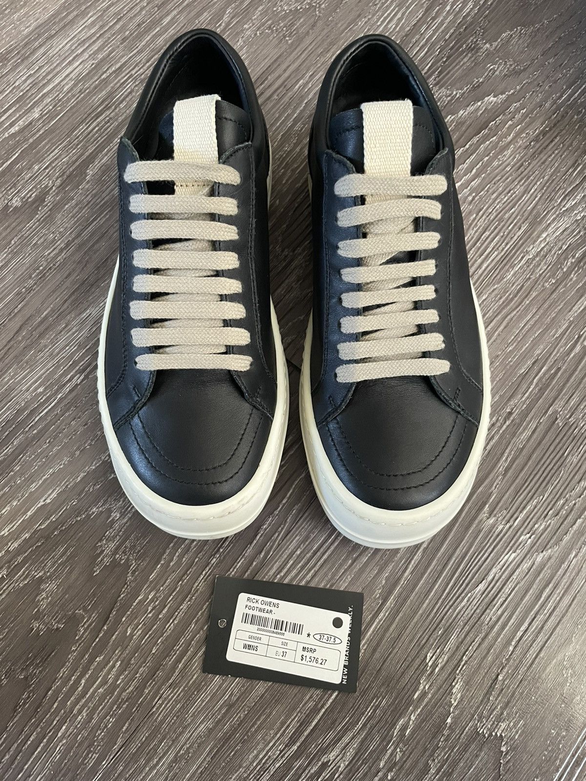 Rick Owens Black Vintage Low-top Rick Owens sneakers Size US 6.5 / IT 36.5 - 4 Thumbnail