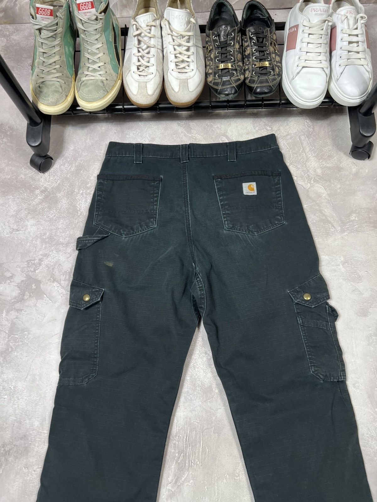 Carhartt Vintage Carhartt Distressed Workwear Baggy Cargo Pants Size US 32 / EU 48 - 3 Thumbnail