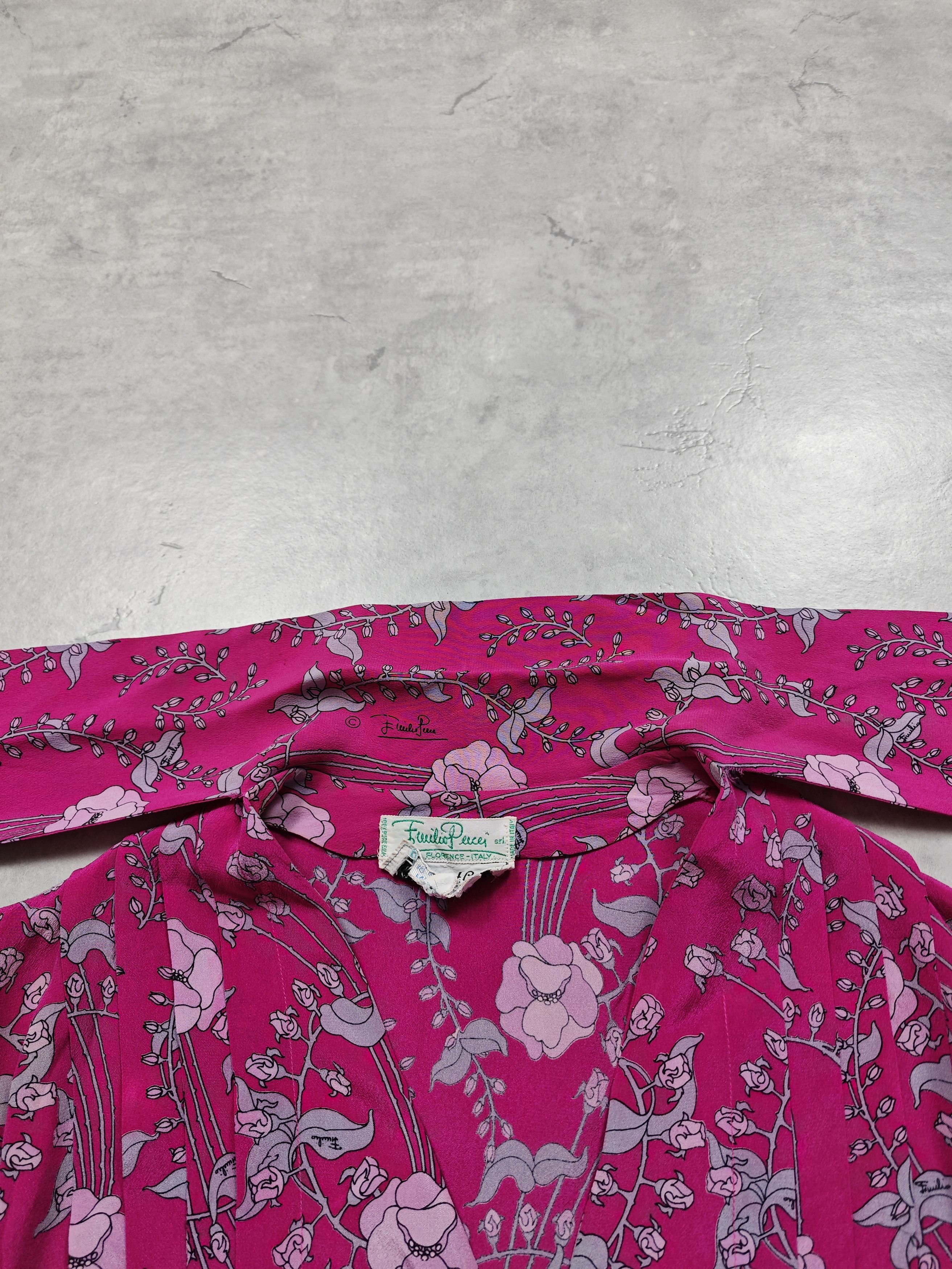 Emilio Pucci Emilio Pucci 80s Luxury Silk Shirt Size S / US 4 / IT 40 - 5 Thumbnail