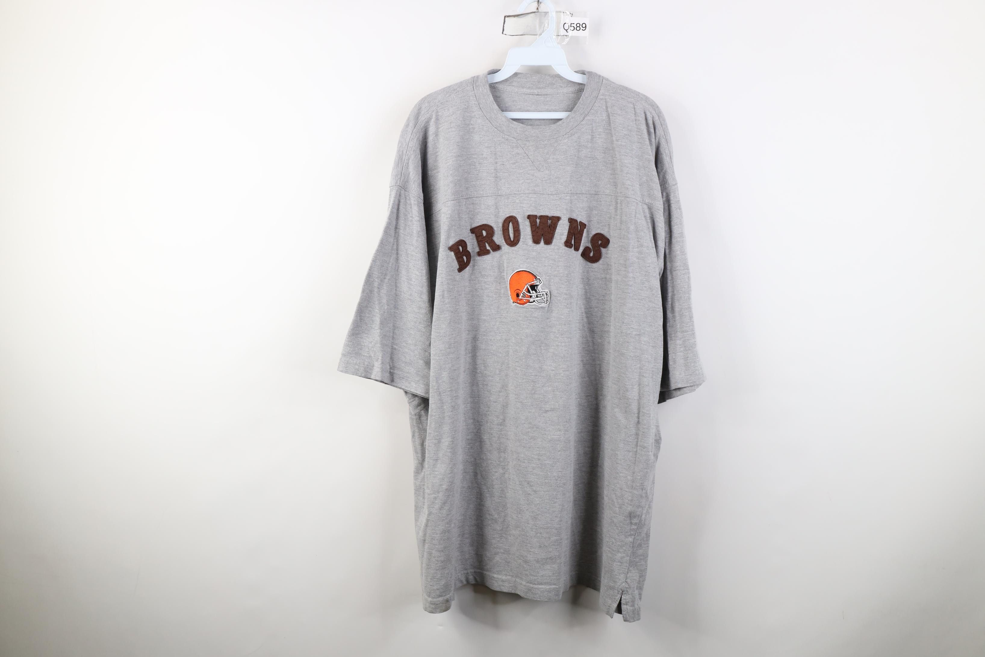 Vintage Vintage 90s Browns Football Jersey T-Shirt Heather Gray Size US XXL / EU 58 / 5 - 1 Thumbnail