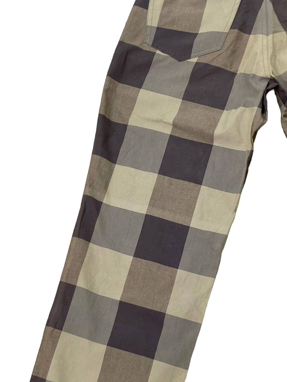 Japanese Brand Check Pant Parashuto Japan Thin Regular 6🟦7 Size US 28 / EU 44 - 6 Thumbnail