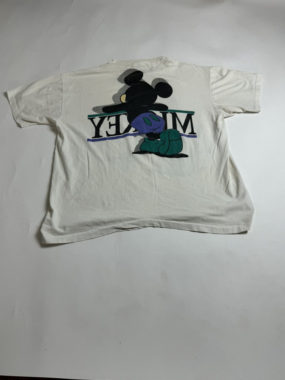 Mickey Mouse × Vintage White Mickey Mouse Graphic Tee Size US XL / EU 56 / 4 - 2 Thumbnail