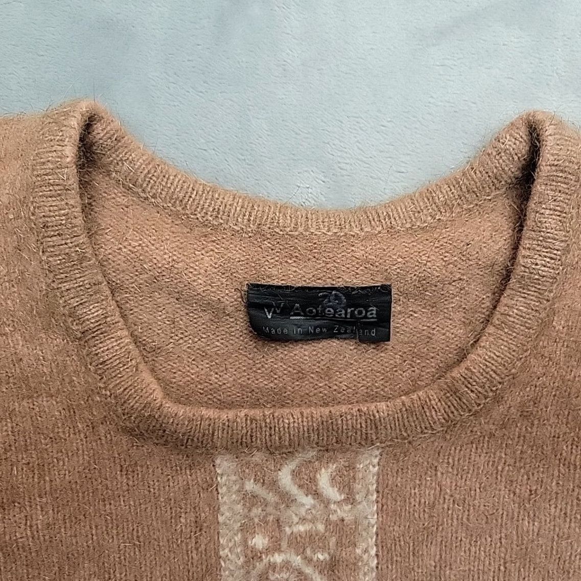 Native Aotearoa Wool Sweater Small Pink New Zealand Ski Native Tribal Women Size S / US 4 / IT 40 - 3 Thumbnail