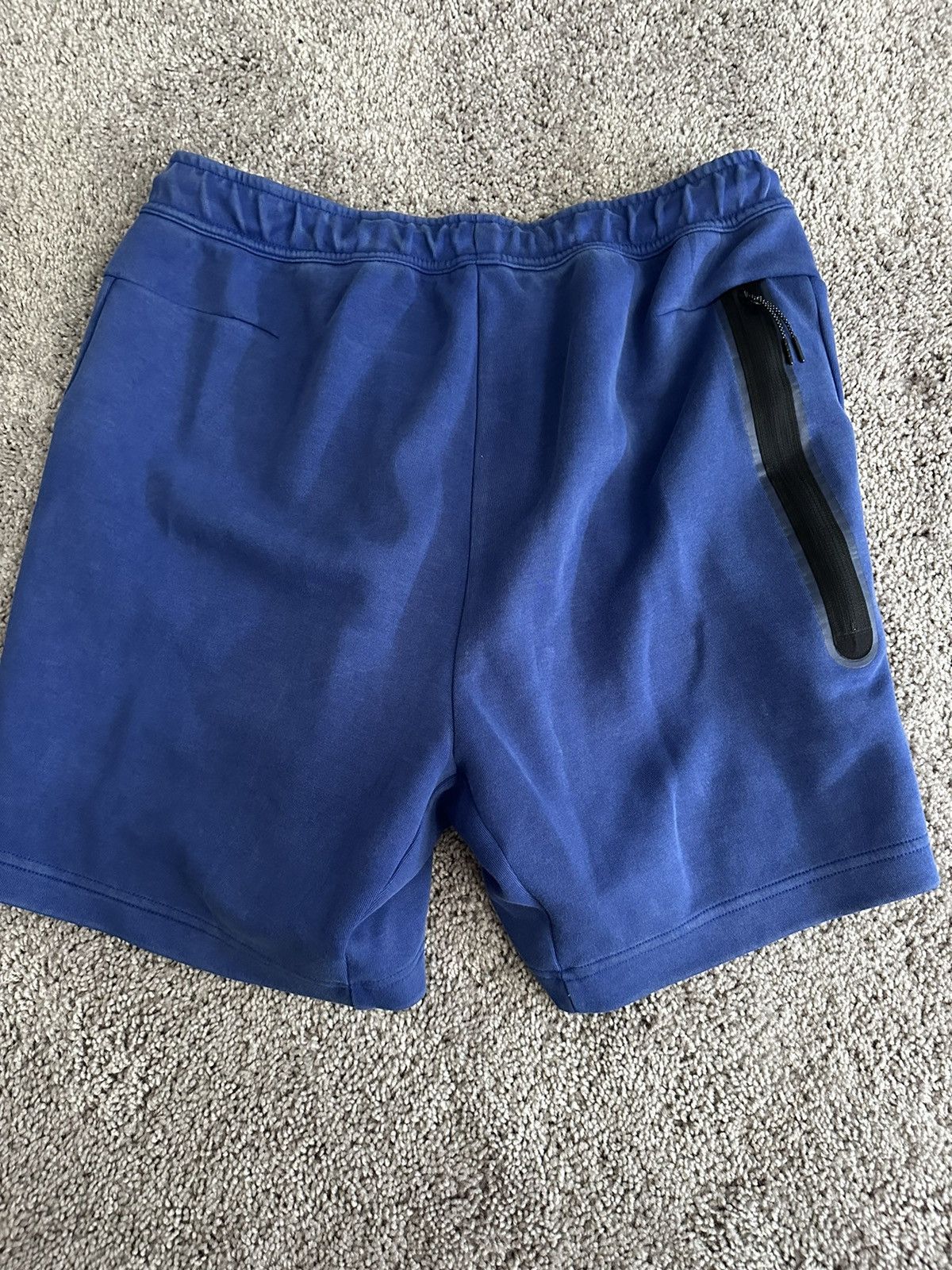 Nike Mens Nike Sportswear Tech Fleece Shorts Blue Sz L Size US 34 / EU 50 - 2 Thumbnail