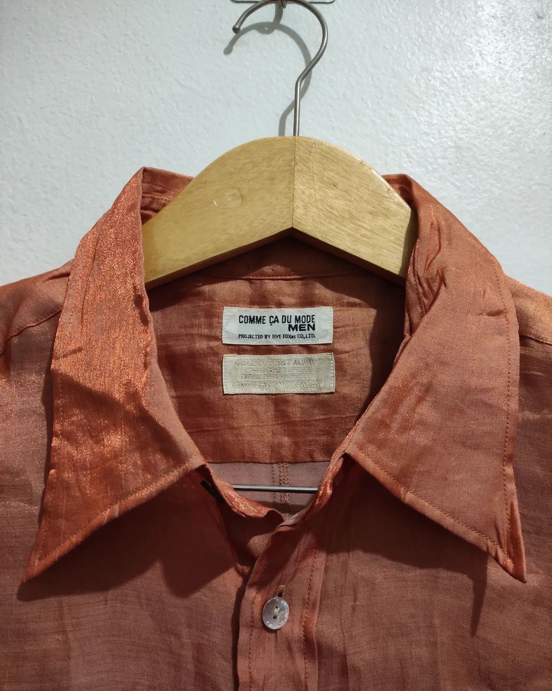 Comme Ca Ism × Japanese Brand Commecadumode Brik Red Vintage Shirt Size US M / EU 48-50 / 2 - 6 Thumbnail