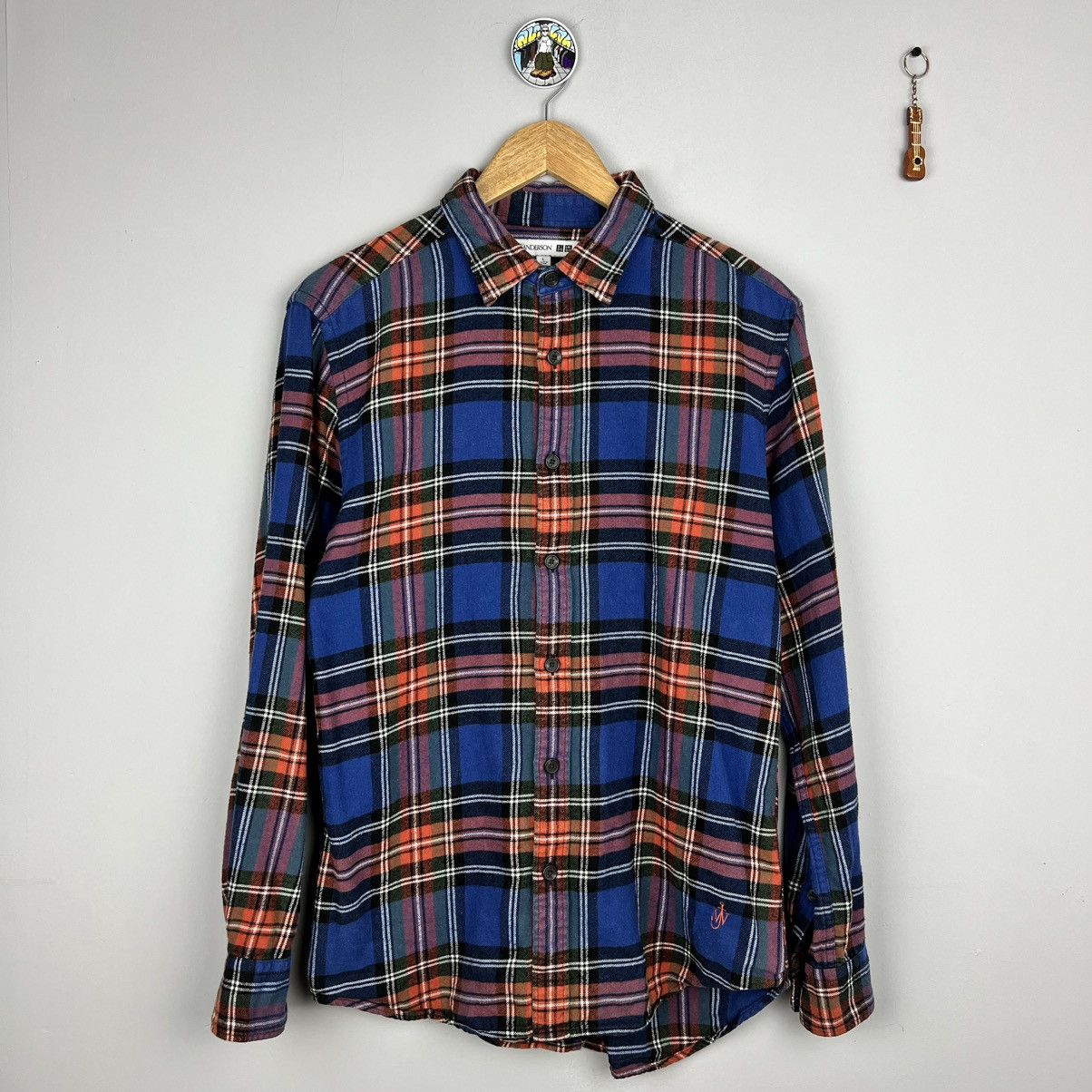 Designer × JW Anderson × Uniqlo J.W Anderson Uniqlo Flannel Shirt Luxury Designer Checkered Size US L / EU 52-54 / 3 - 1 Thumbnail