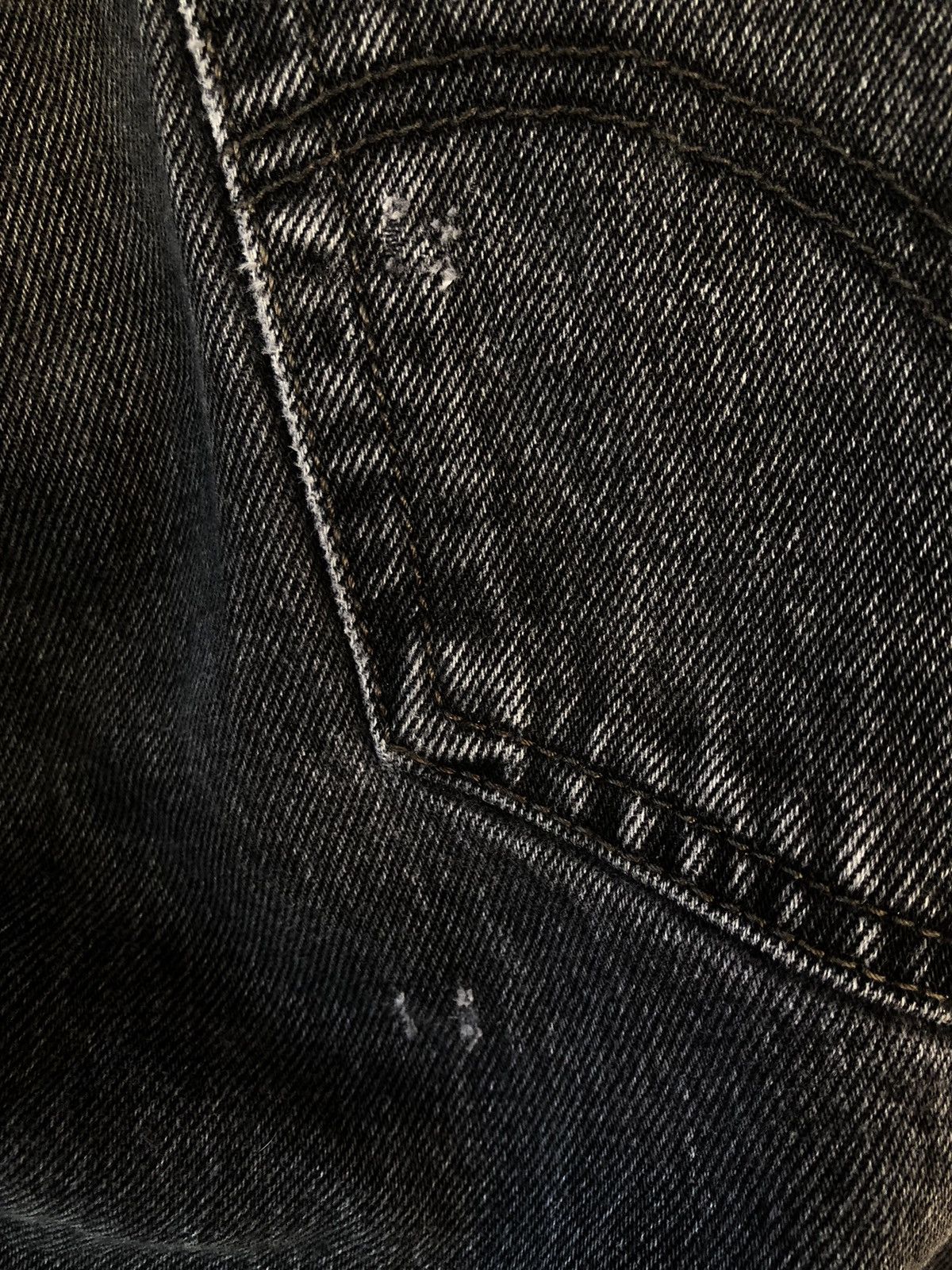 Levi's Vintage Clothing × Vintage Vintage LEVIS 501 Flat Black Button Fly Jeans Size US 38 / EU 54 - 6 Thumbnail