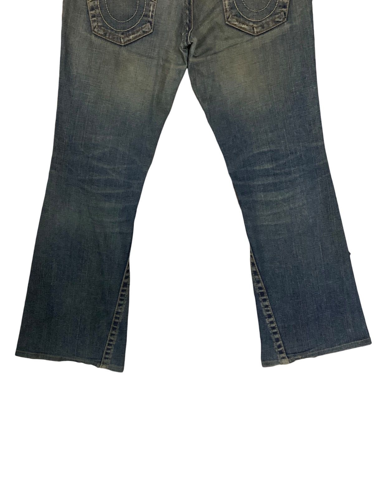 True Religion × Vintage 🔥Flare🔥 Vintage 90s True Religion Distress Bootcut Jeans Size US 34 / EU 50 - 12 Thumbnail