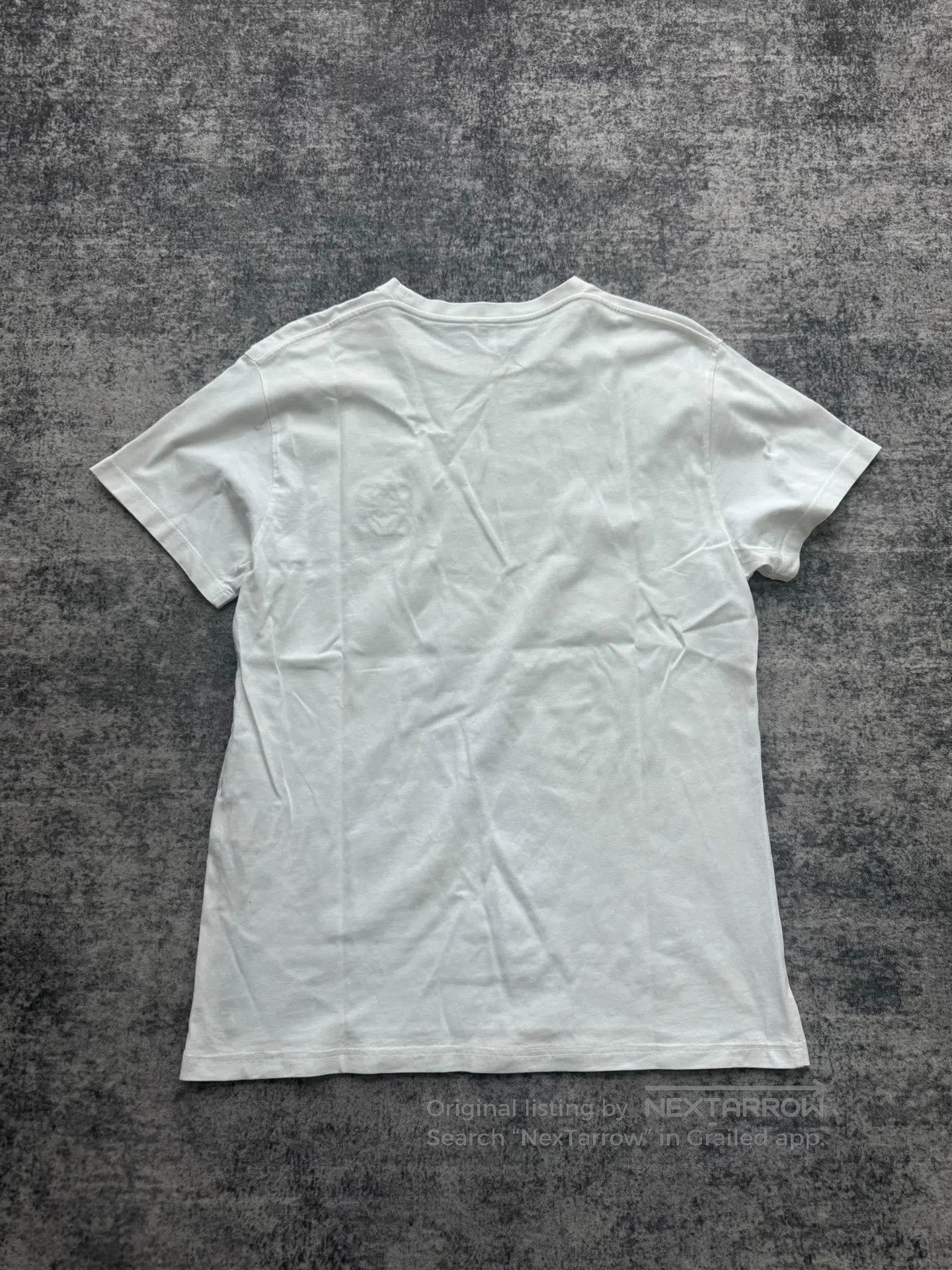 Loewe Loewe White Embroidered Logo Short Sleeve T-Shirt| Size XS / US 0-2 / IT 36-38 - 2 Thumbnail