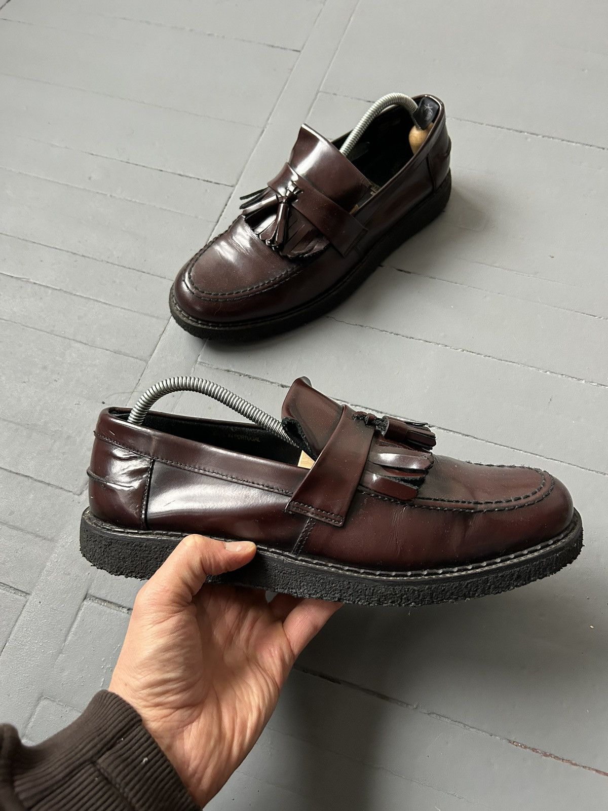 Fred Perry George Cox Fred Perry George Cox leather loafers shoes Grailed