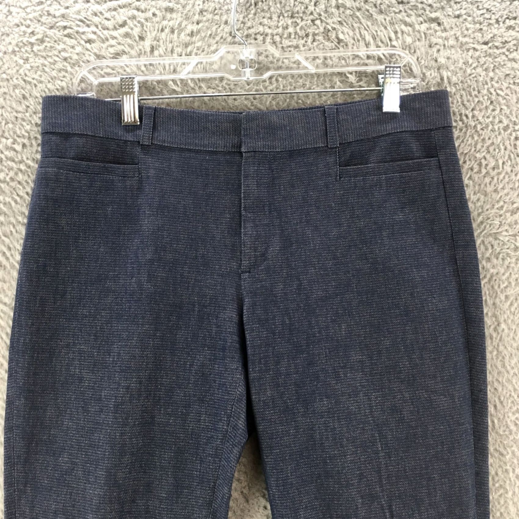 Banana Republic Banana Republic Dress Pants Women 8 Blue Mid Rise Flat Front Casual Zip Pants Size 30" / US 8 / IT 44 - 2 Thumbnail