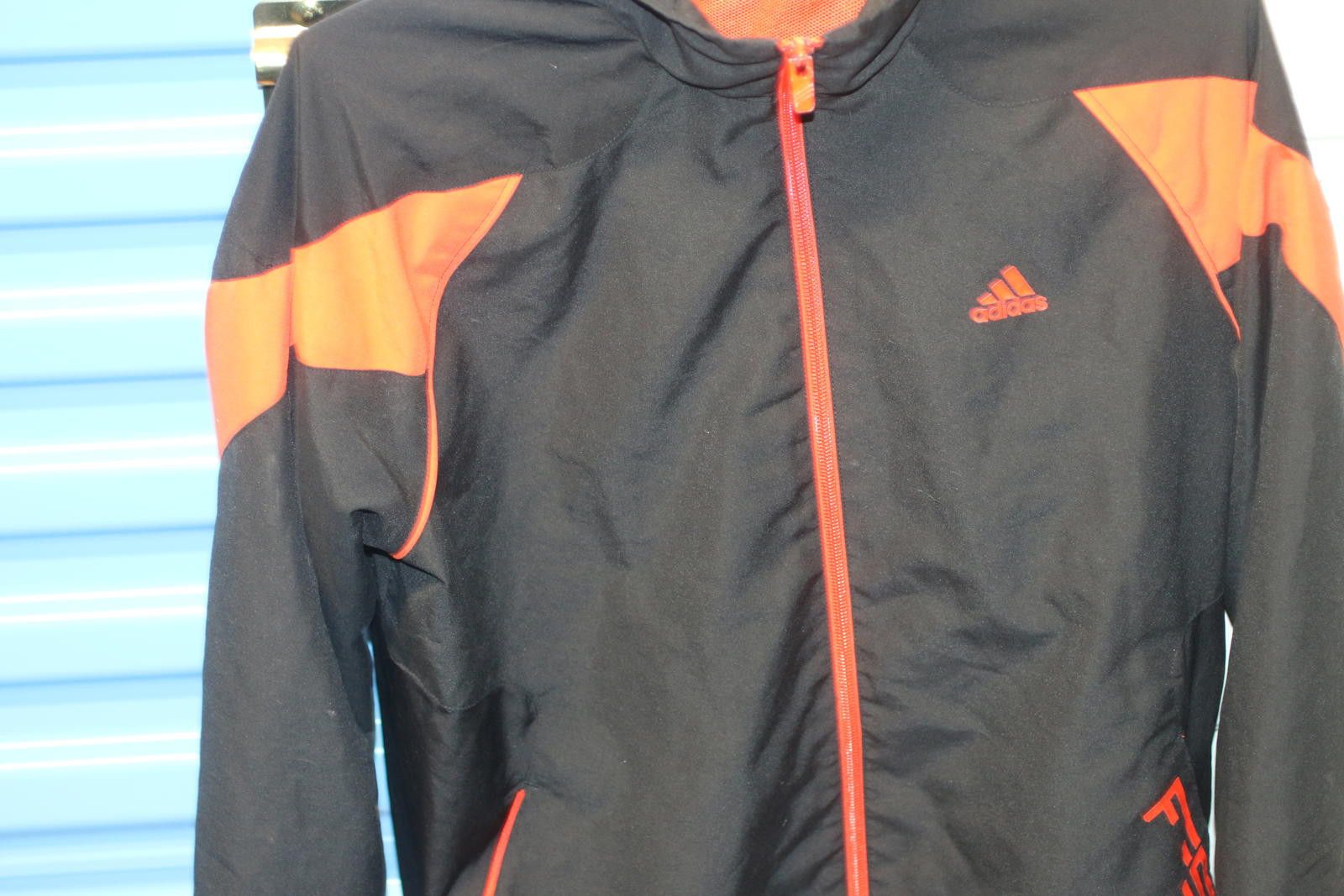 Adidas Adidas BlackORANGE Track Jacket Full Zip Athletic Streetwear Size US XL / EU 56 / 4 - 5 Thumbnail