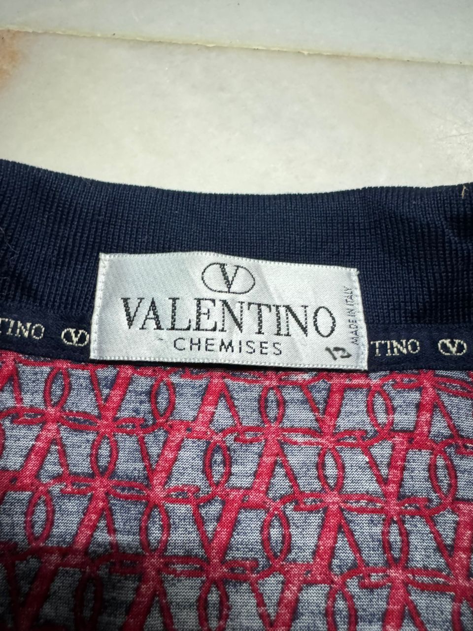 Valentino 💥Rare💥Vintage 1990s Valentino Chemises Oblique Monogram Polo Size US M / EU 48-50 / 2 - 7 Thumbnail