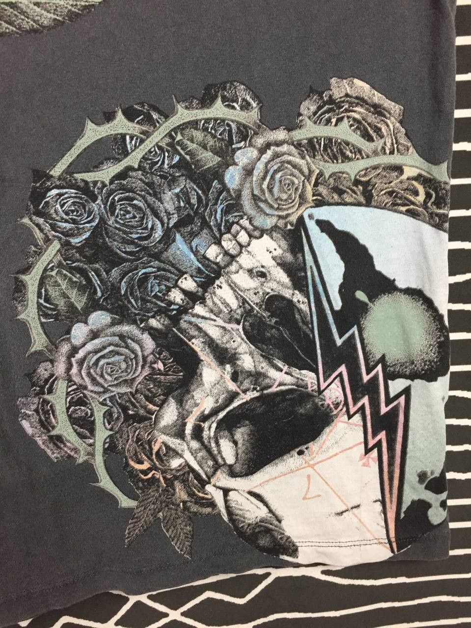Allsaints AllSaints Death & Bloom Skull Oversized Fit Tee Size XL Size US XL / EU 56 / 4 - 5 Thumbnail