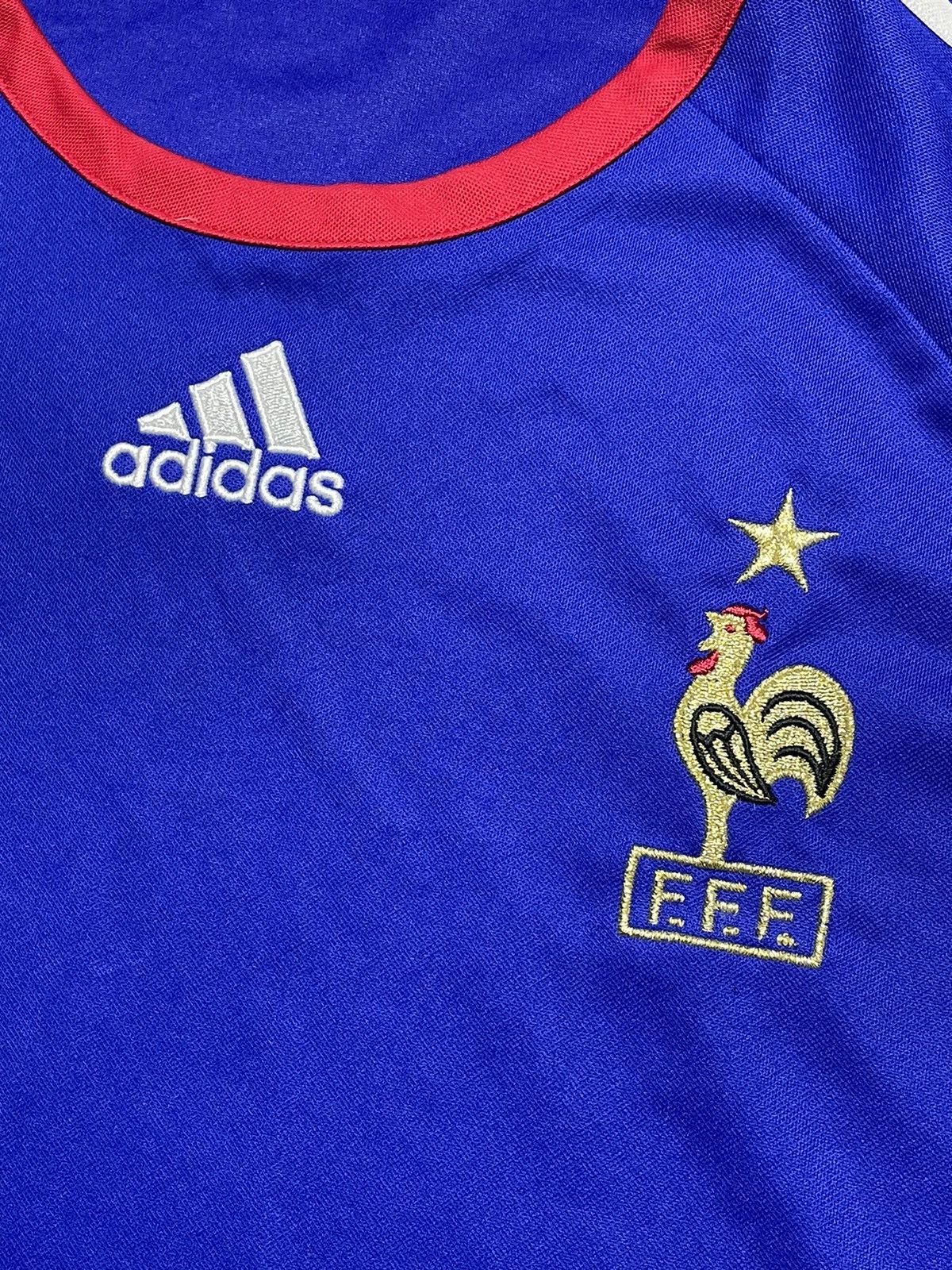 Adidas Vintage France Home 2005 Soccer Jersey rare Size L Size US L / EU 52-54 / 3 - 6 Thumbnail