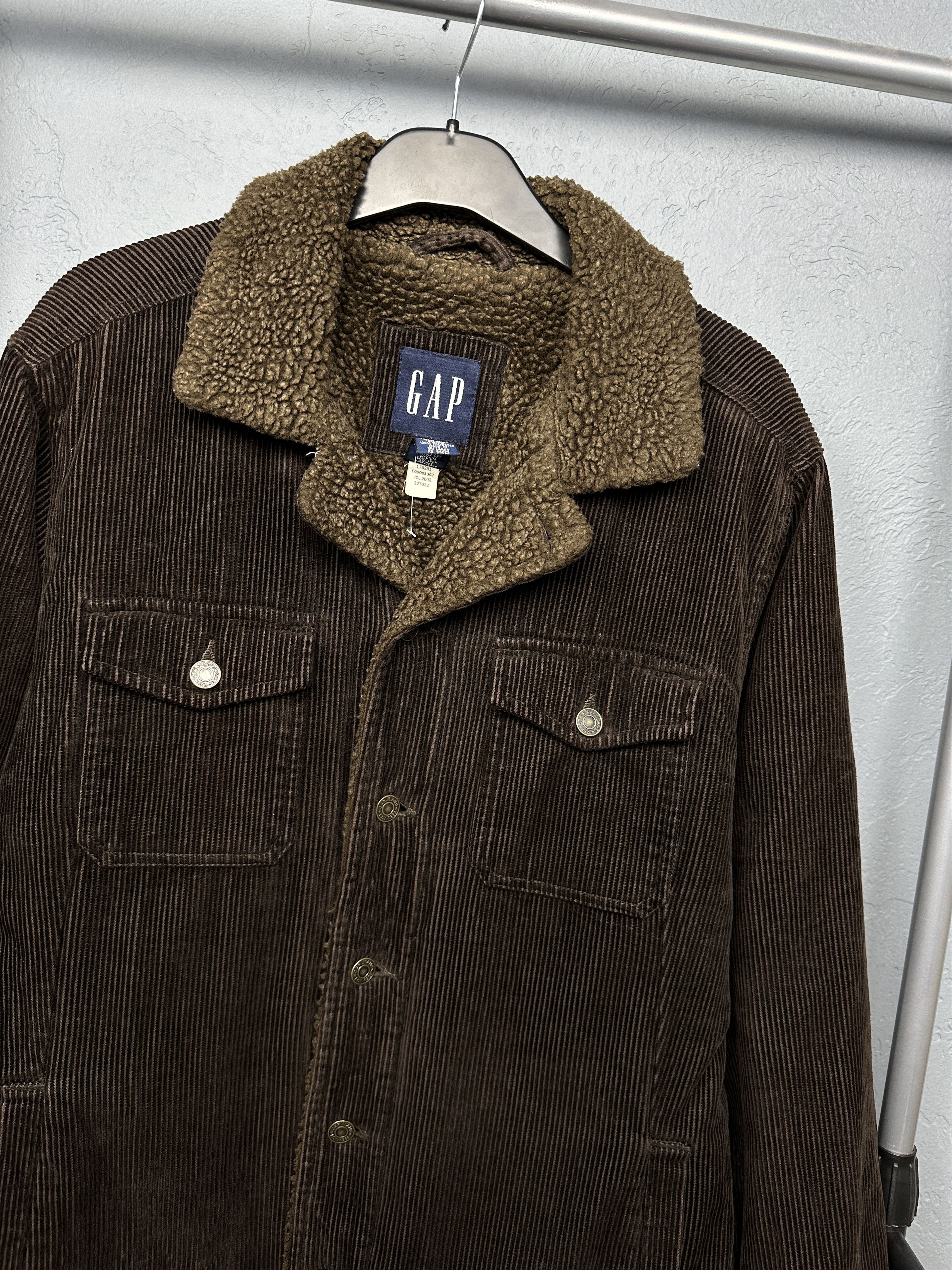 Gap Gap Vintage Mens Corduroy Sherpa Jacket Size US S / EU 44-46 / 1 - 2 Thumbnail