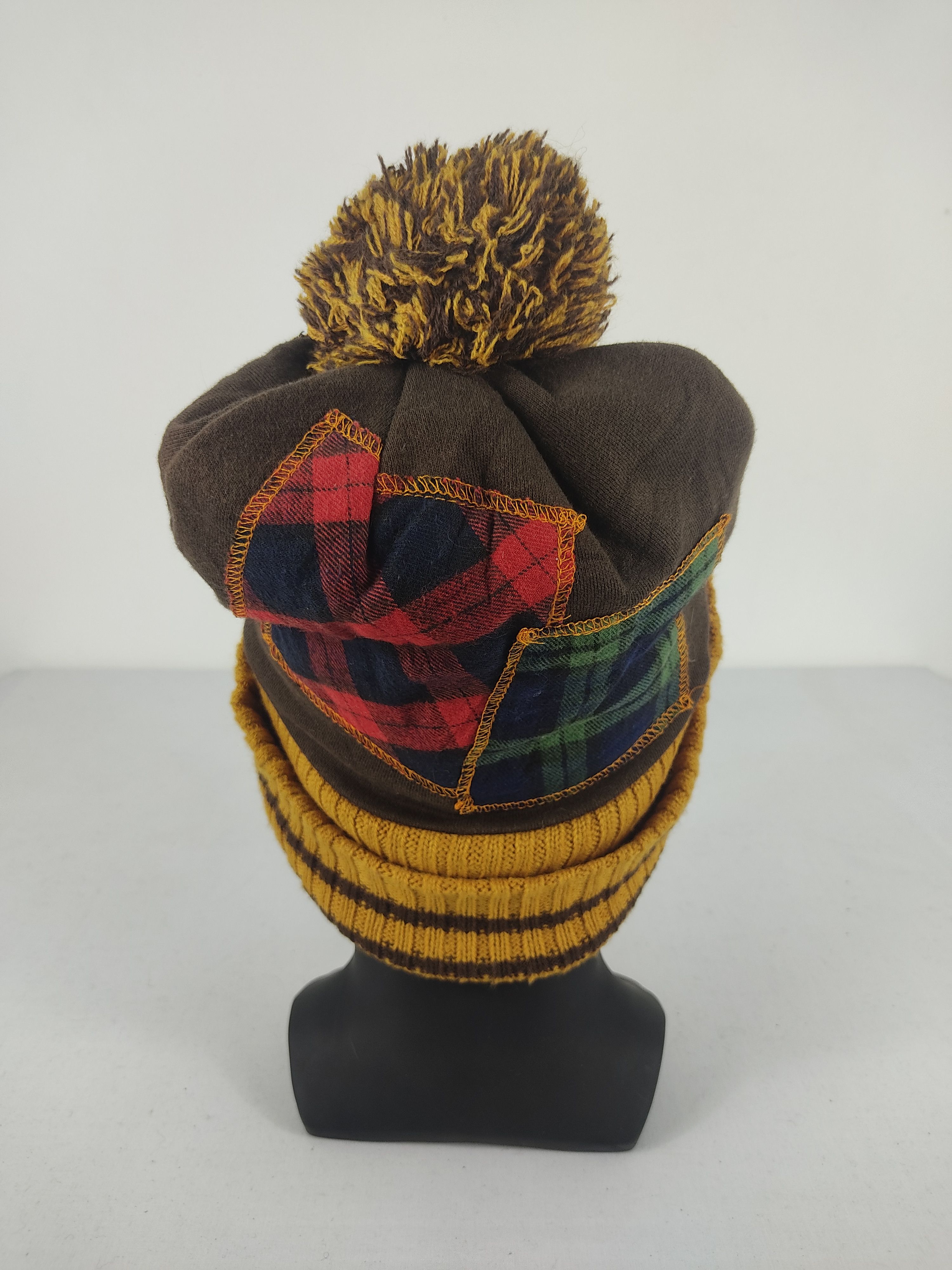 Japanese Brand Japanese Brand Patchwork Beanie / Snow Hat / Snow Cap Size ONE SIZE - 3 Thumbnail