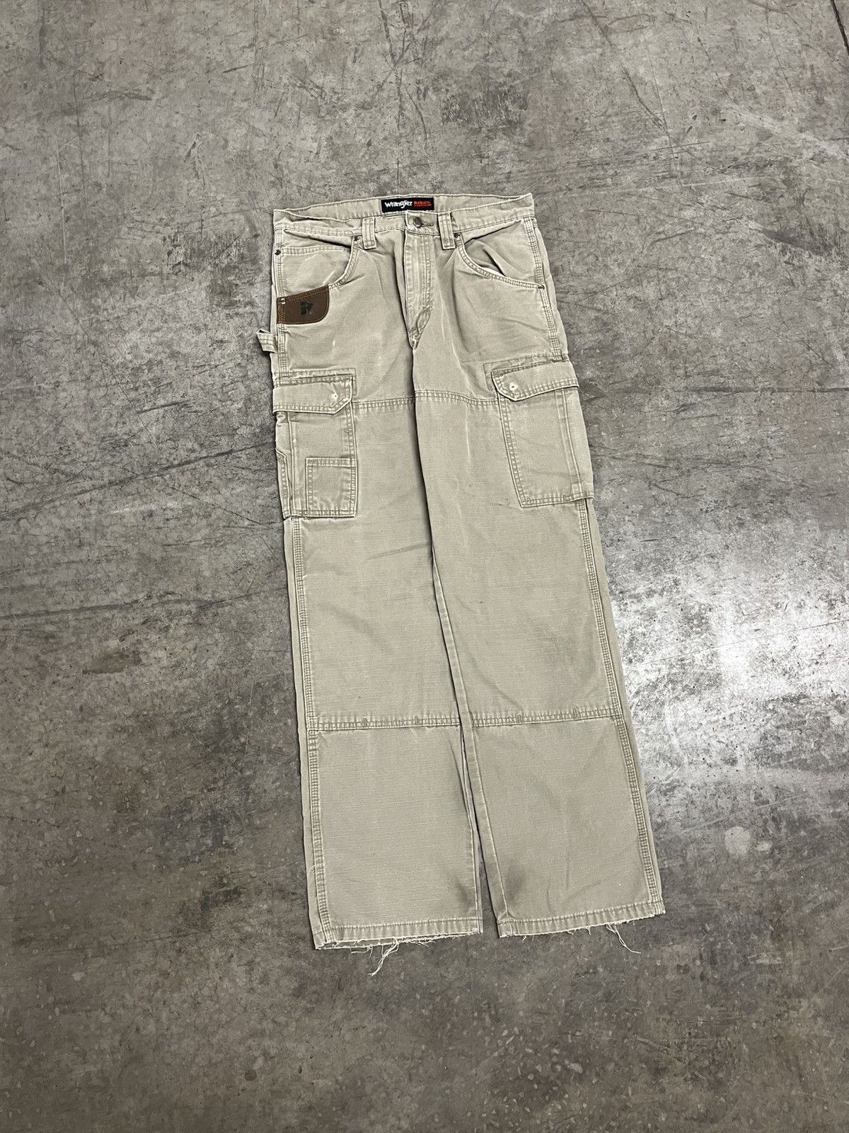 Vintage × Wrangler Wrangler wriggs canvas cargo workwear pants skater baggy Size US 32 / EU 48 - 2 Thumbnail