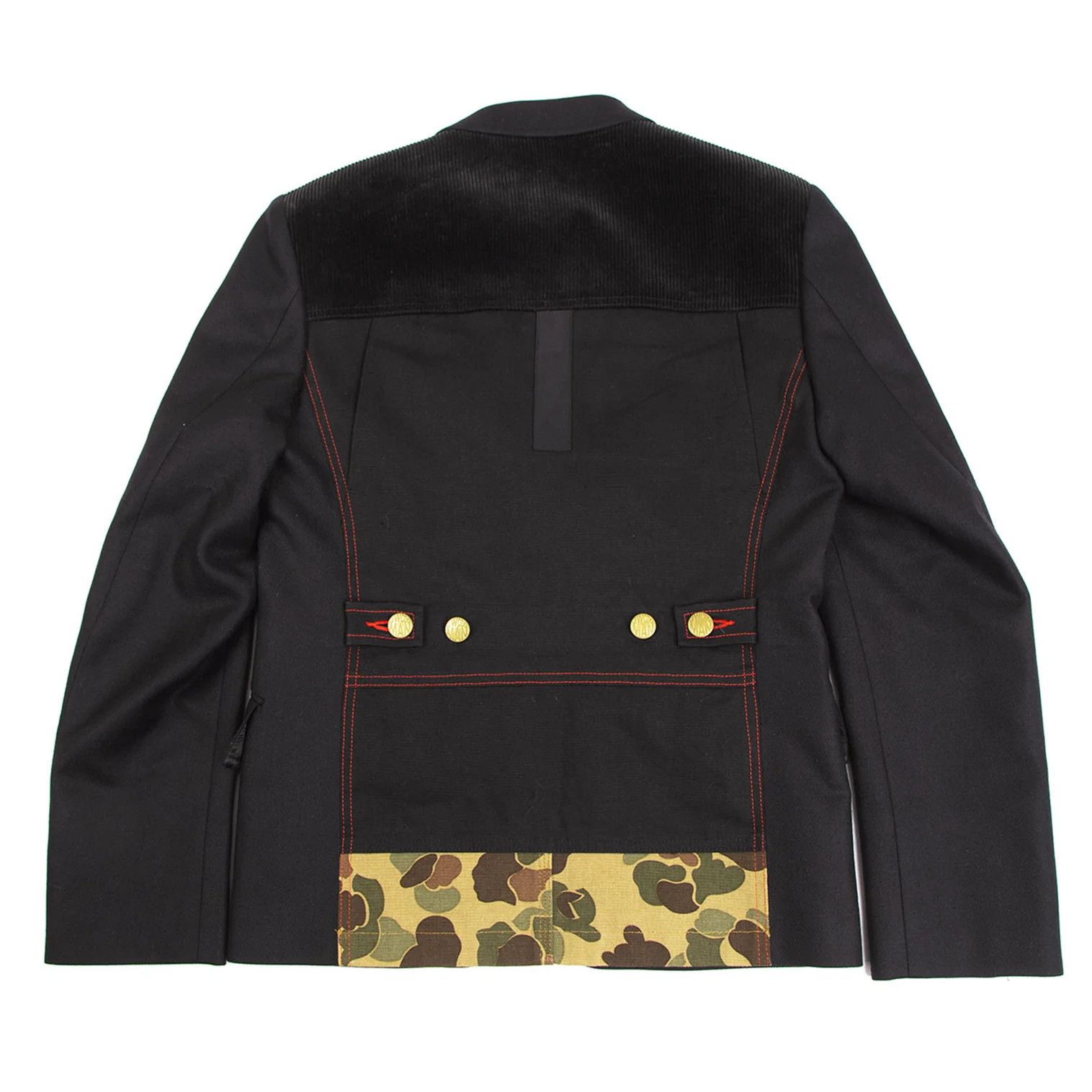 Junya Watanabe Black Mixed Material Switch Jacket, Size S Size US S / EU 44-46 / 1 - 1 Thumbnail